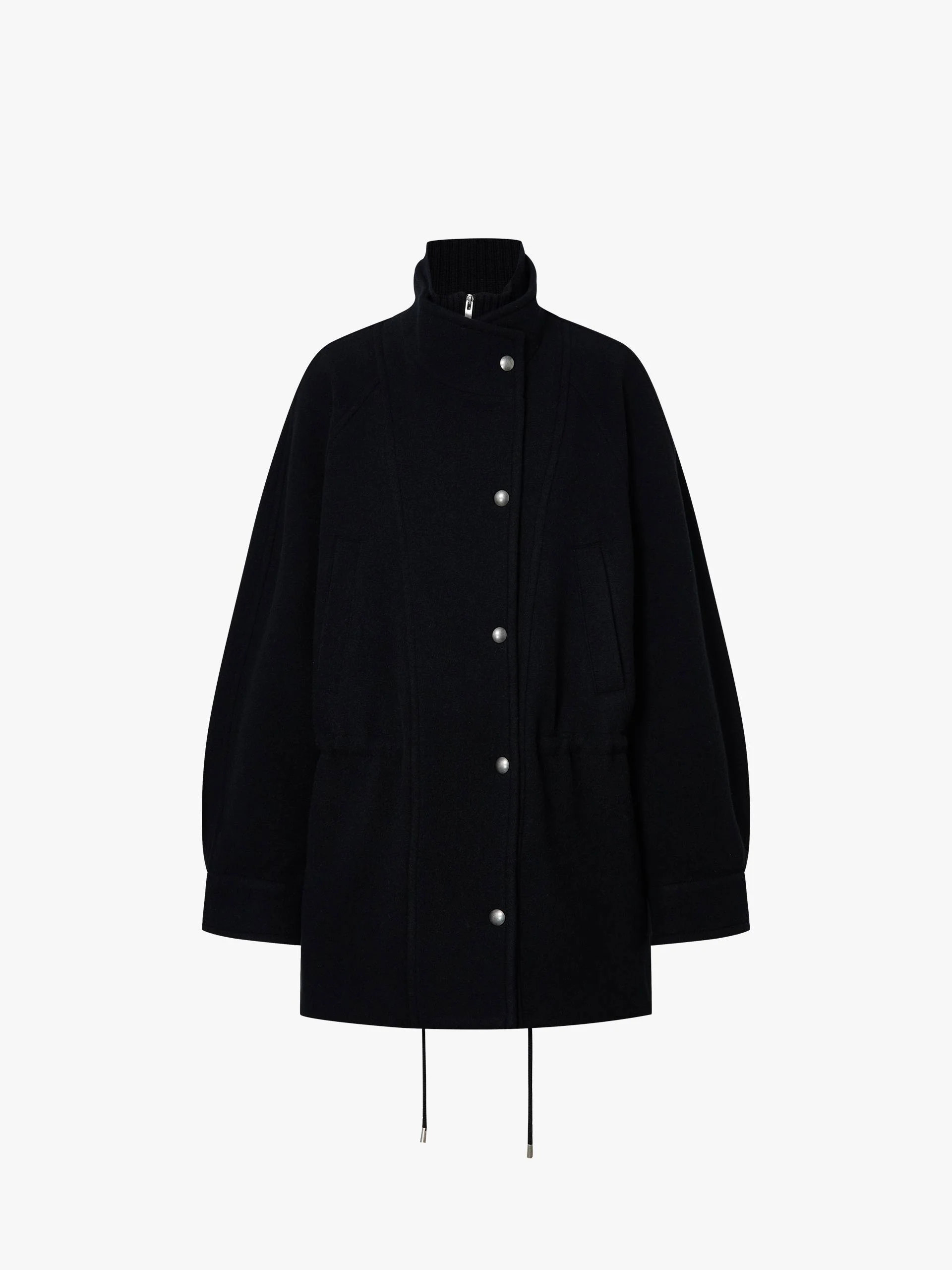 Knitted Paneled Wool Coat - Image 11