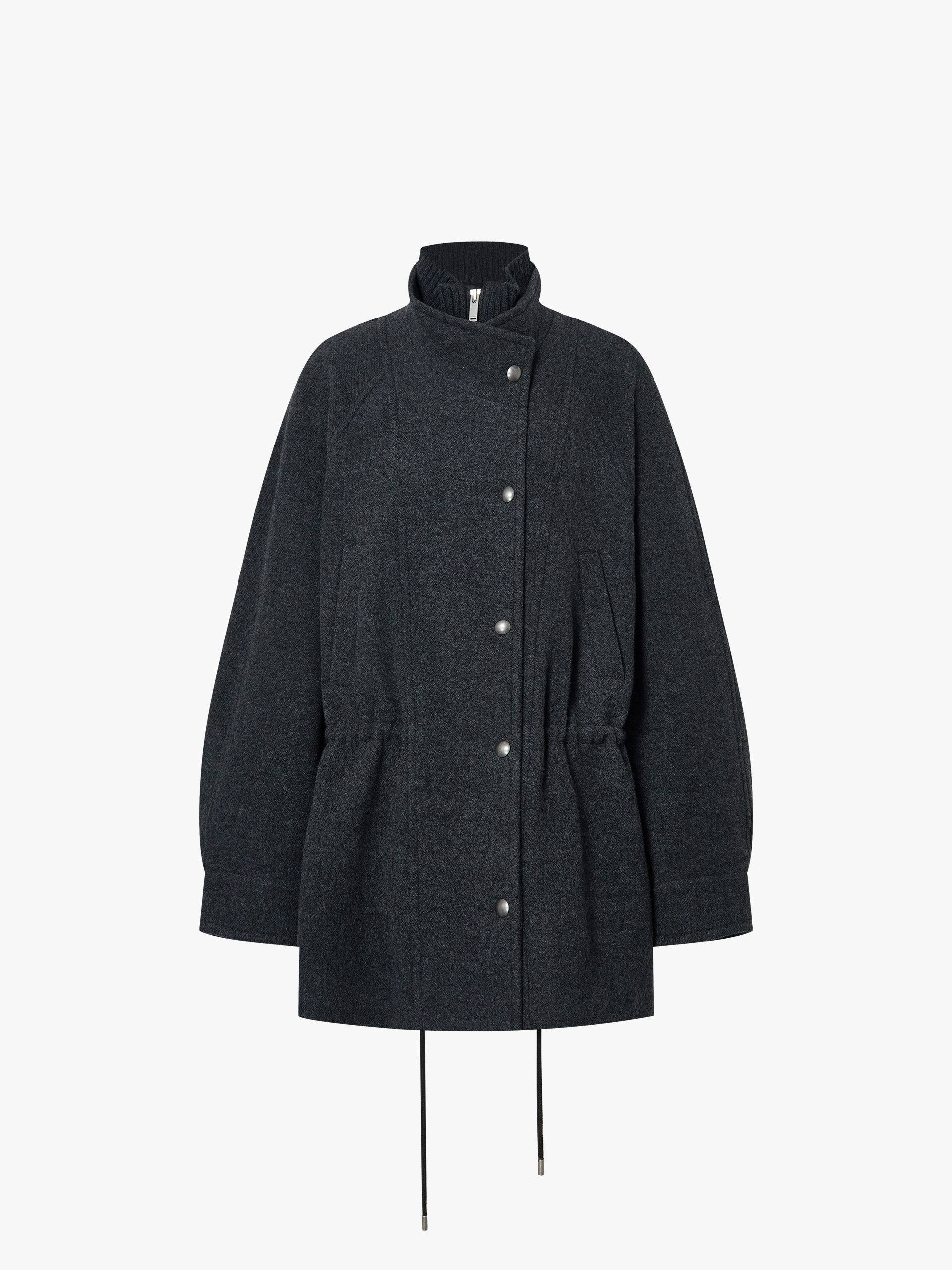 Knitted Paneled Wool Coat - Image 5