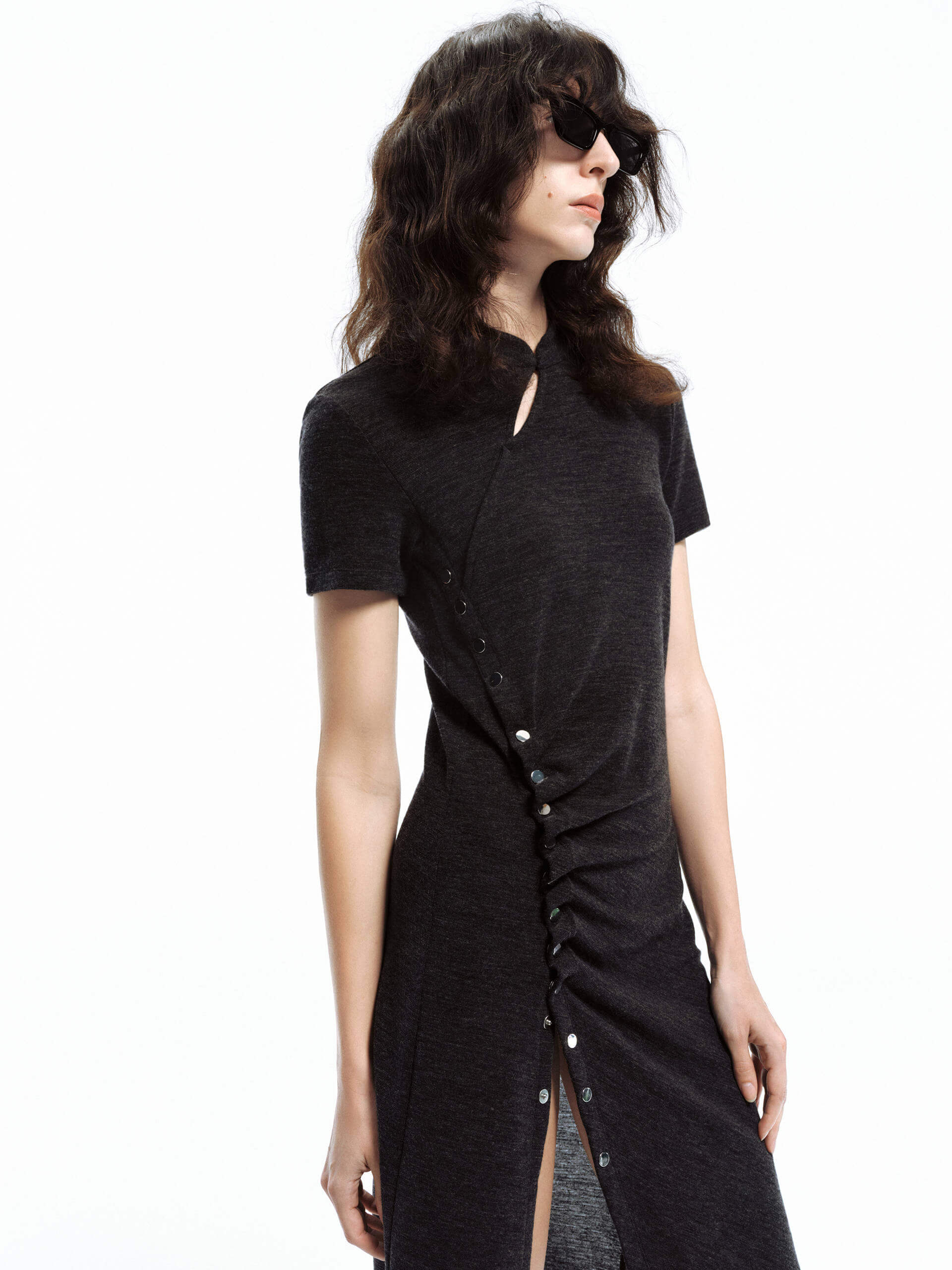 Knitted Wool Midi Dress - Image 10