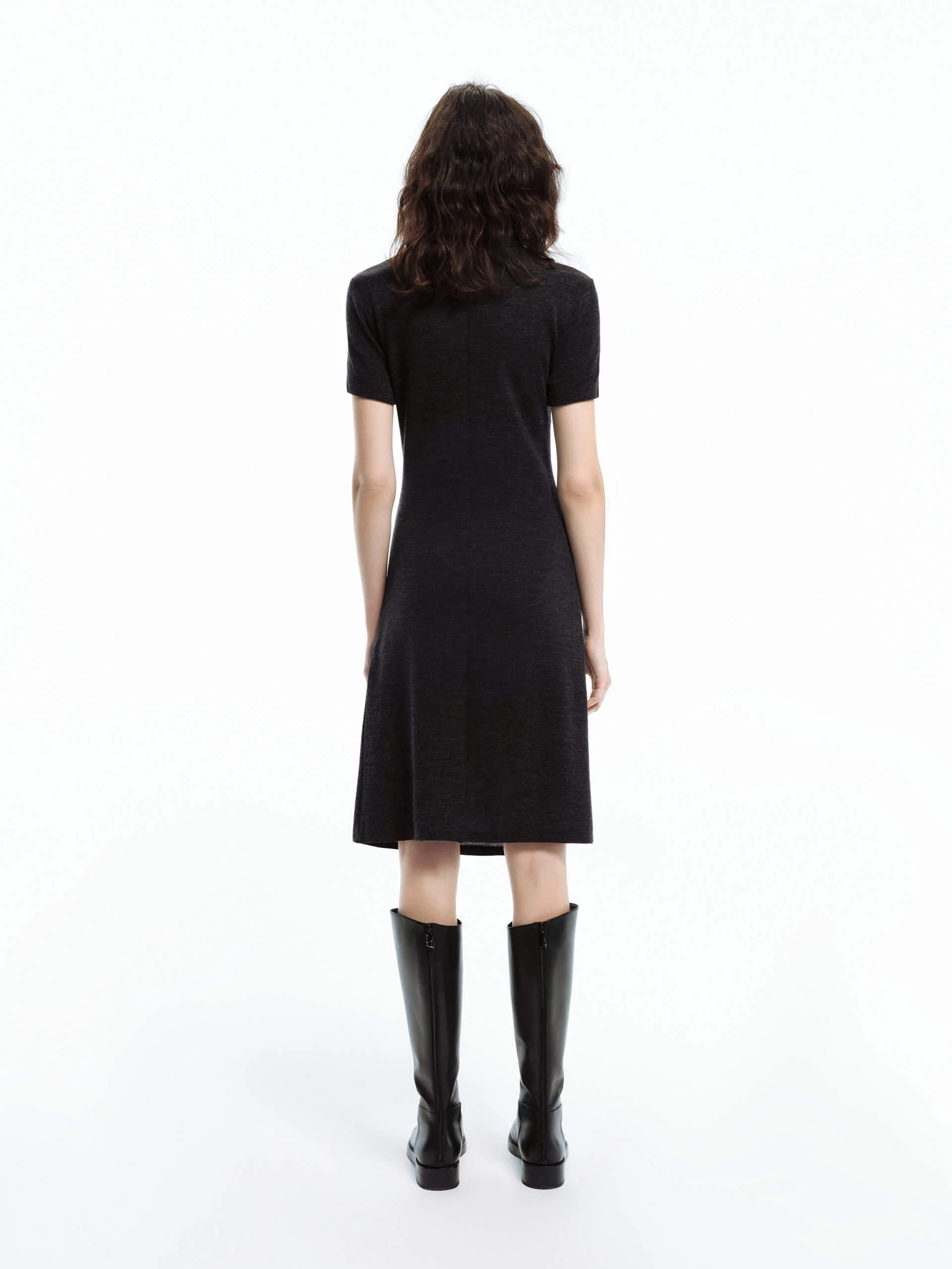 Knitted Wool Midi Dress - Image 14