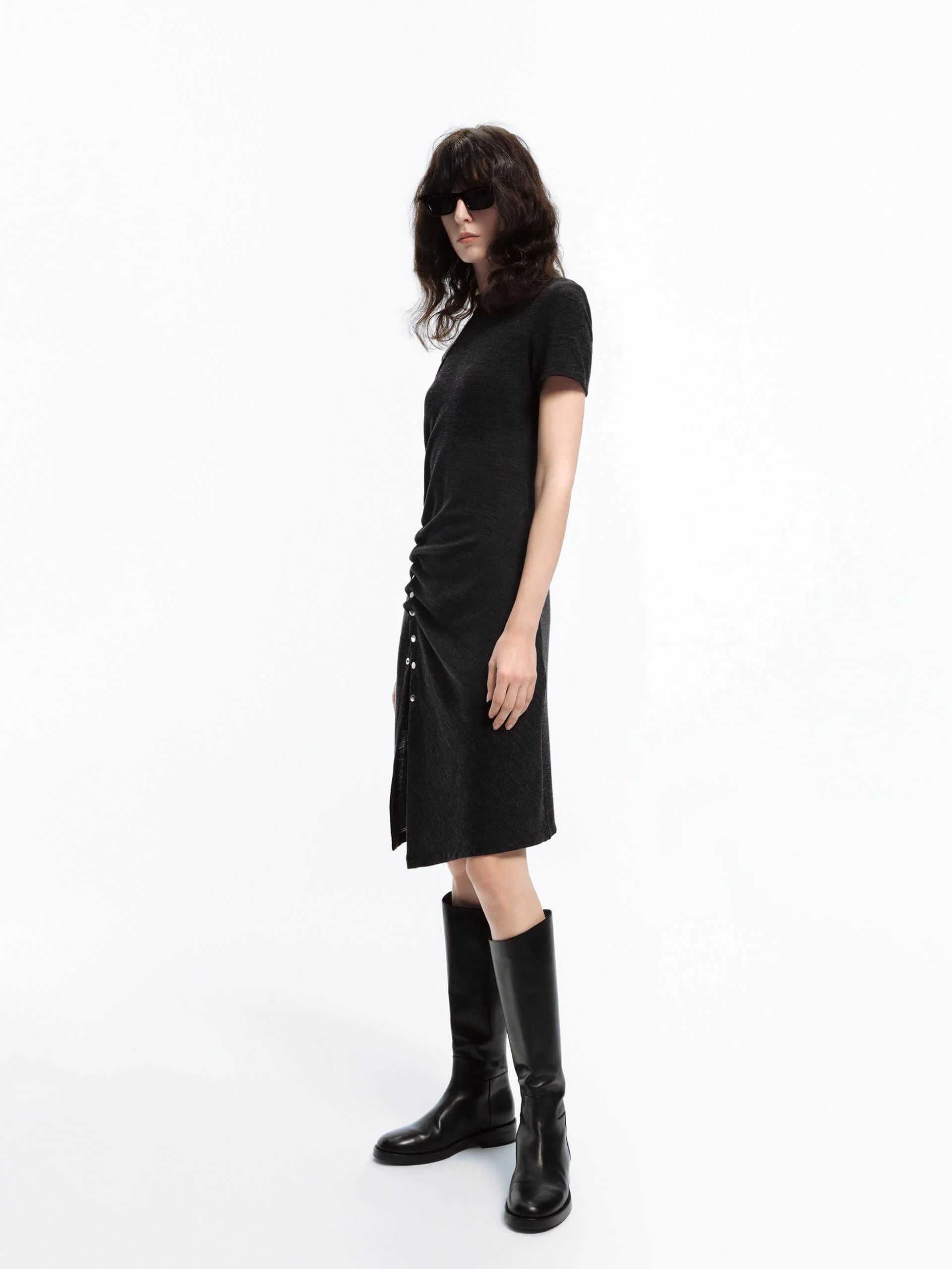 Knitted Wool Midi Dress - Image 15