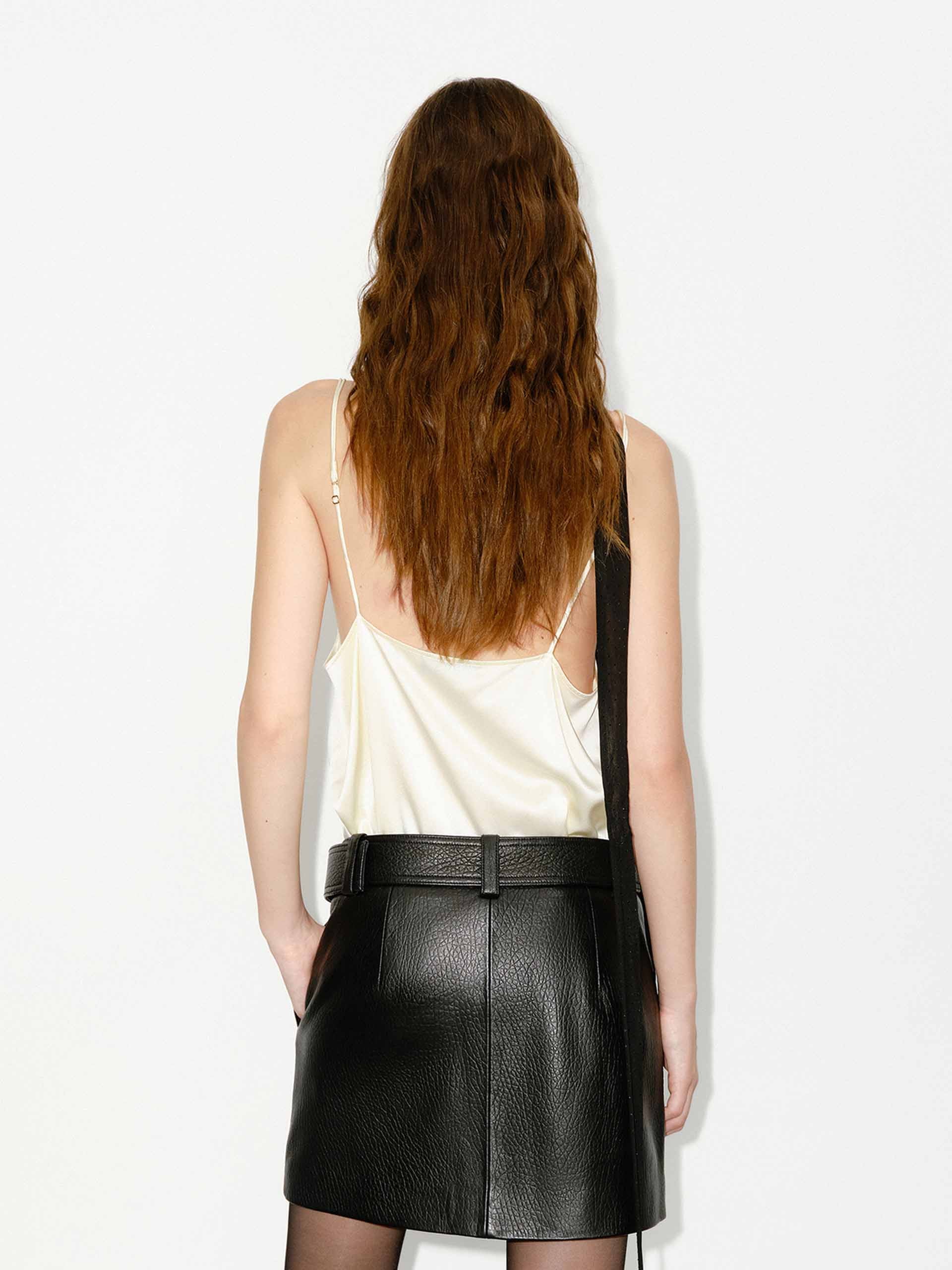 Lace Collar Silk Cami Top - Image 15