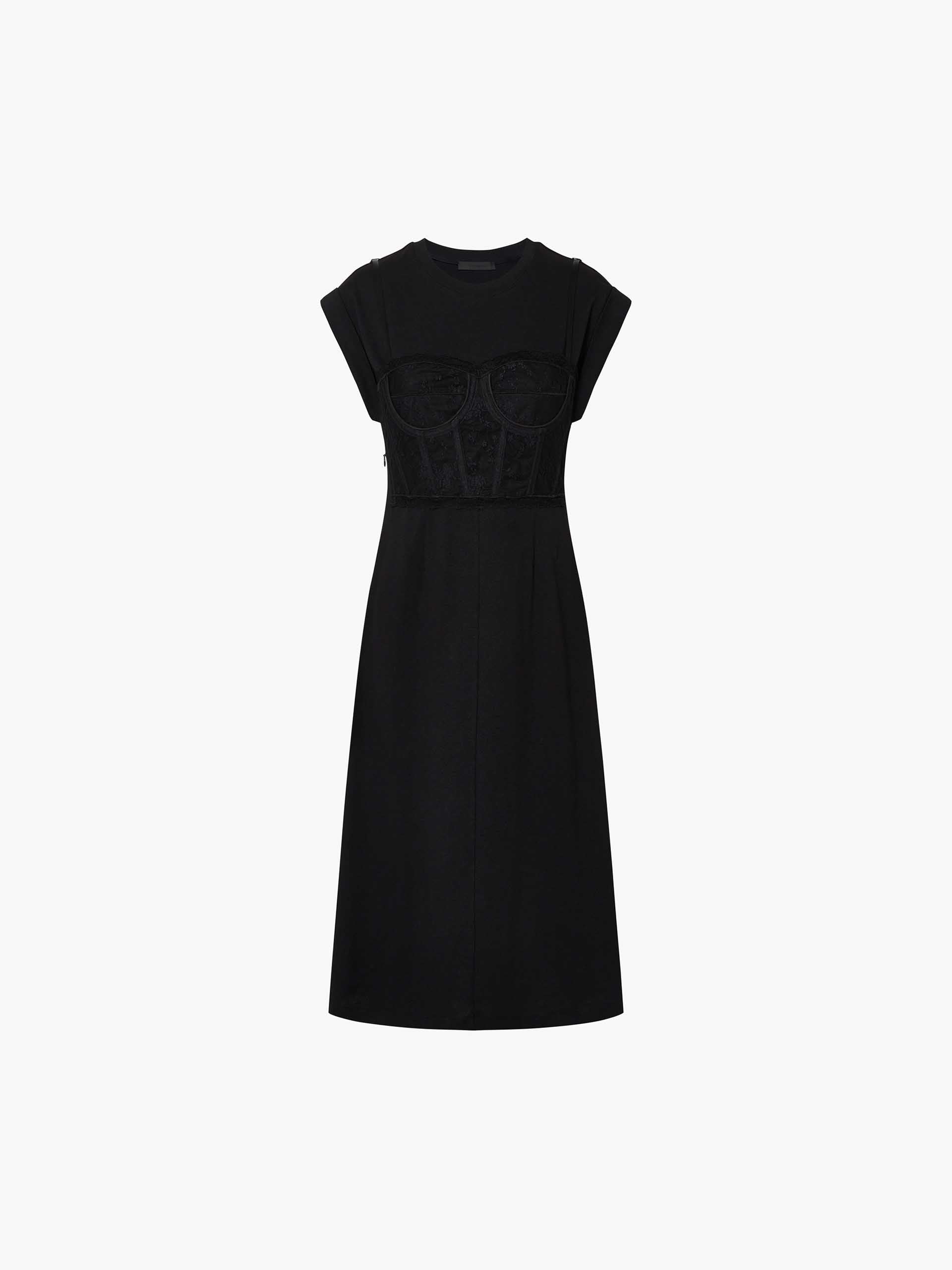 Lace Detail Midi Dress - Image 14