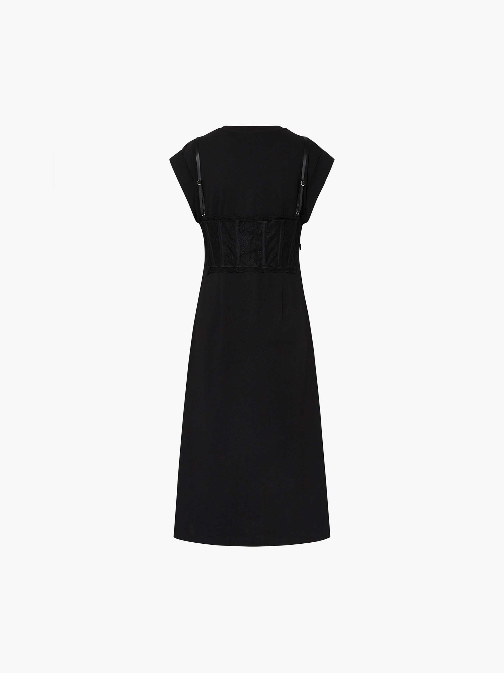 Lace Detail Midi Dress - Image 15