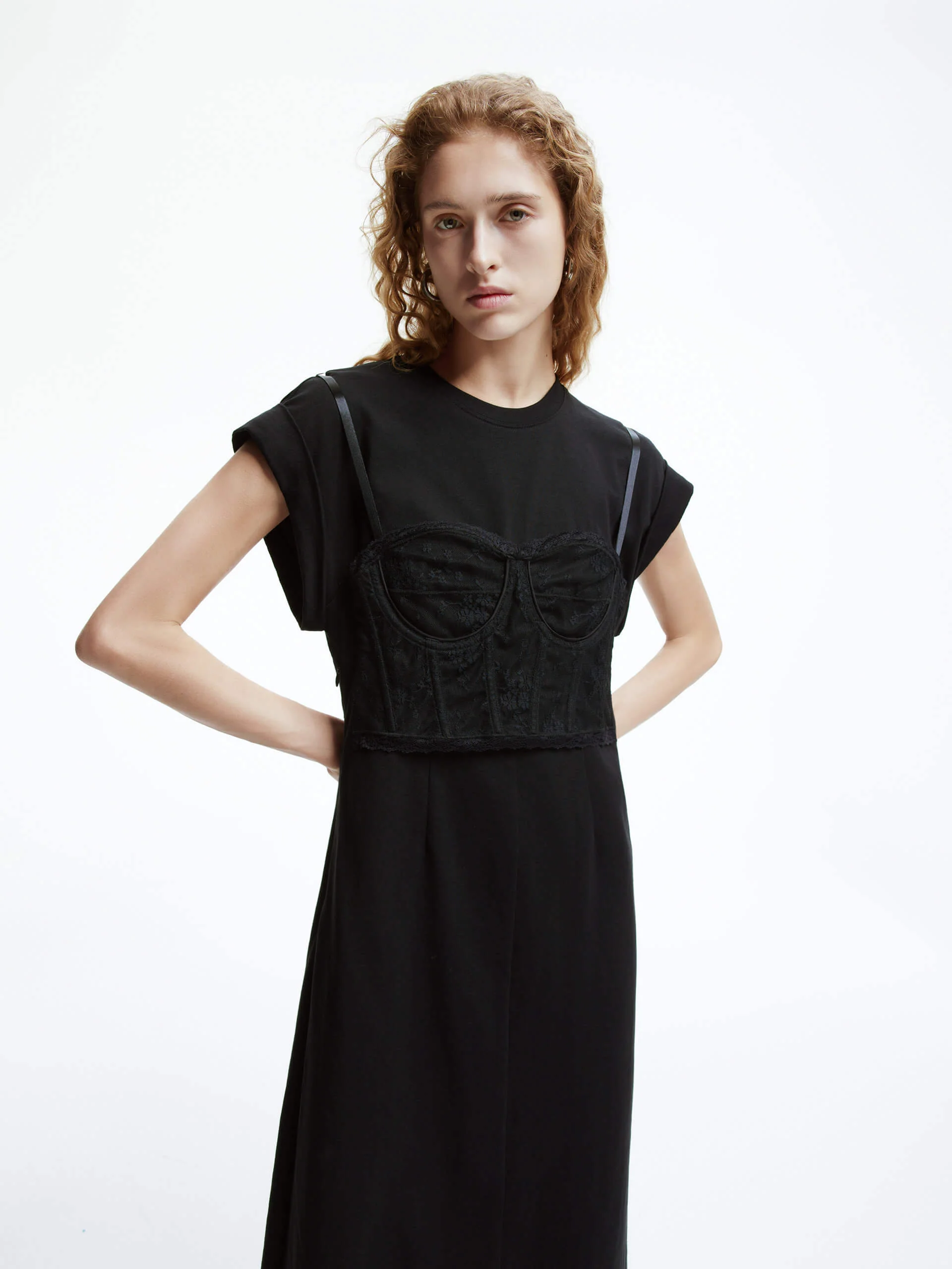 Lace Detail Midi Dress - Image 18