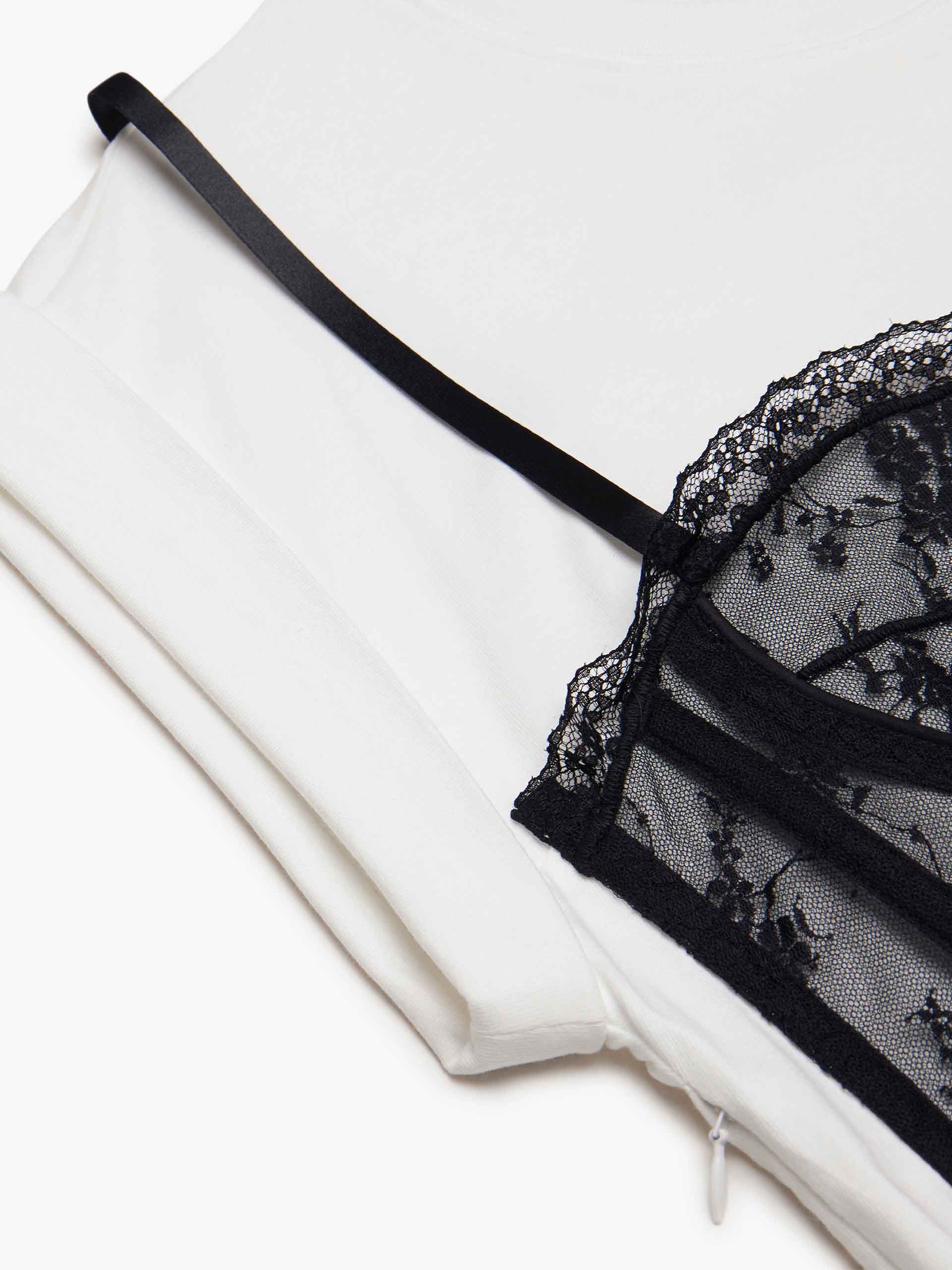 Lace Detail Midi Dress - Image 4
