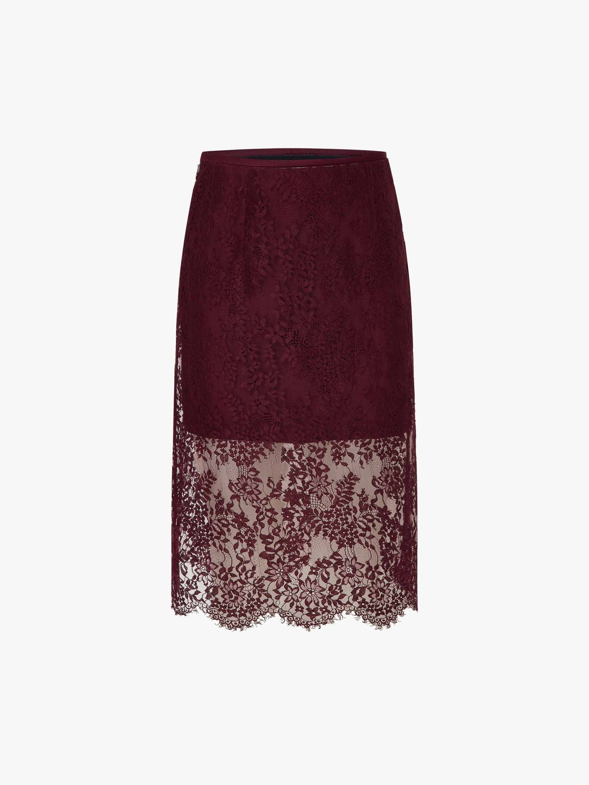 Lace Detail Midi Skirt - Image 5