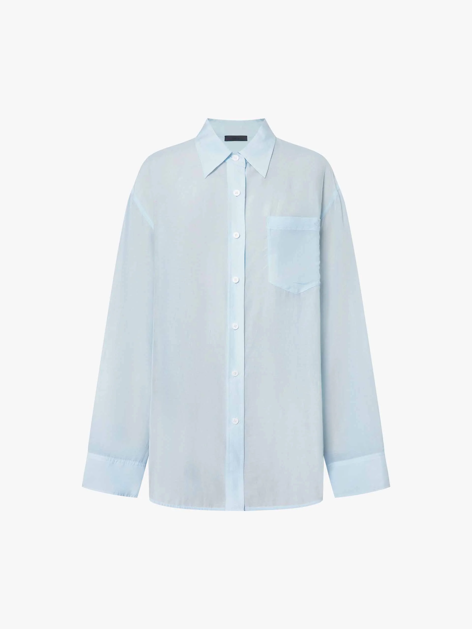 Lapel Chest Cotton Silk Shirt - Image 5