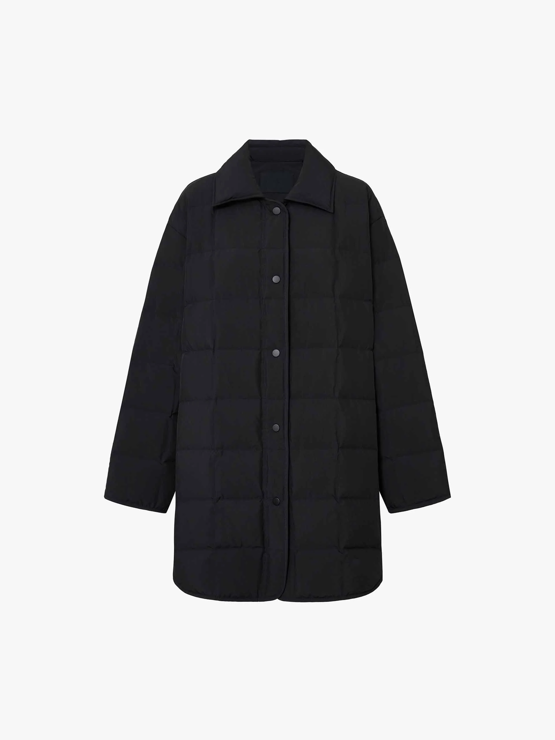 Lapel Collar Midi Puffer Coat - Image 19