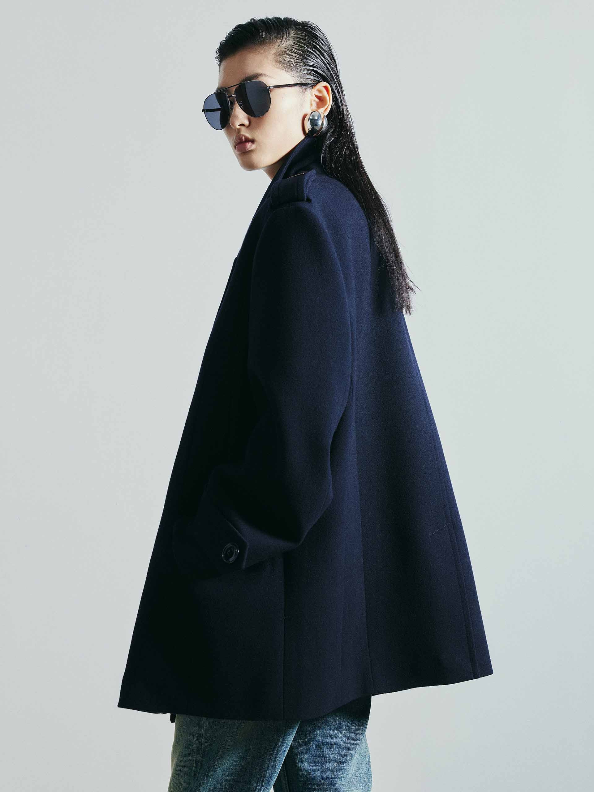 Lapel Collar Wool Coat - Image 6