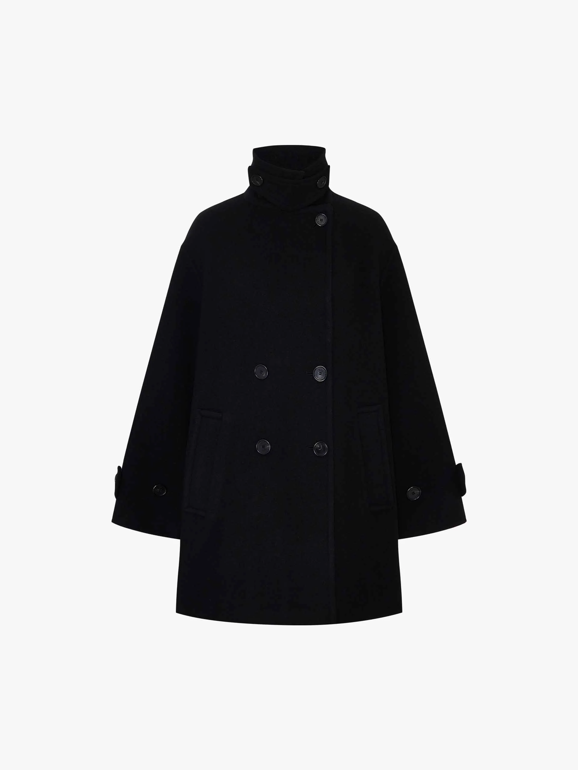 Lapel Double Breasted Coat - Image 5