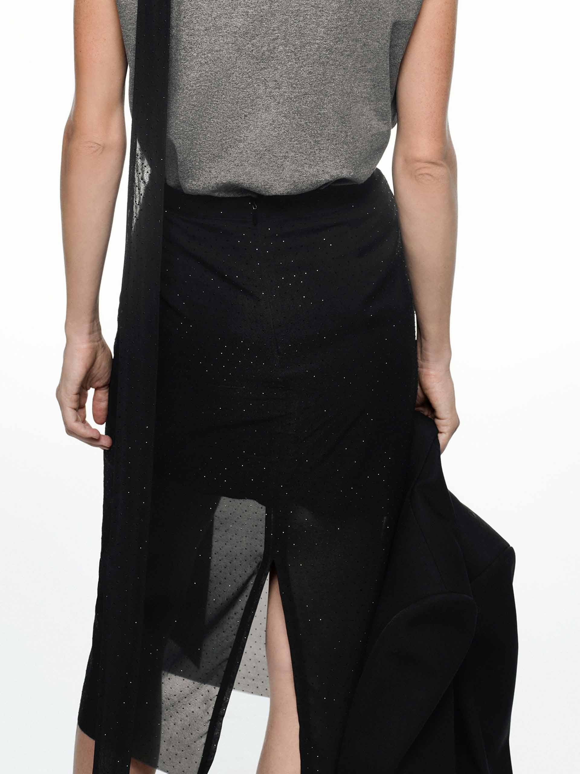 Layered Design Midi Skirt - Image 8