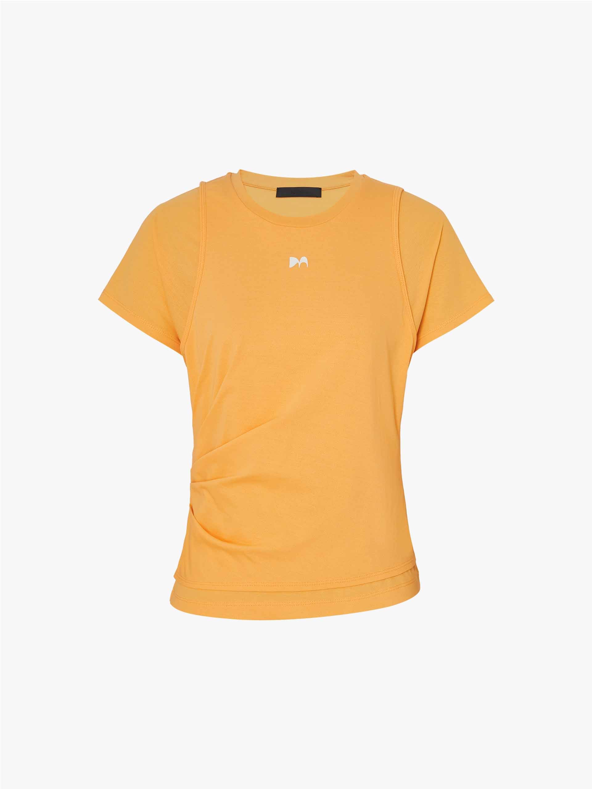 Layered Detail Cotton T-shirt - Image 13