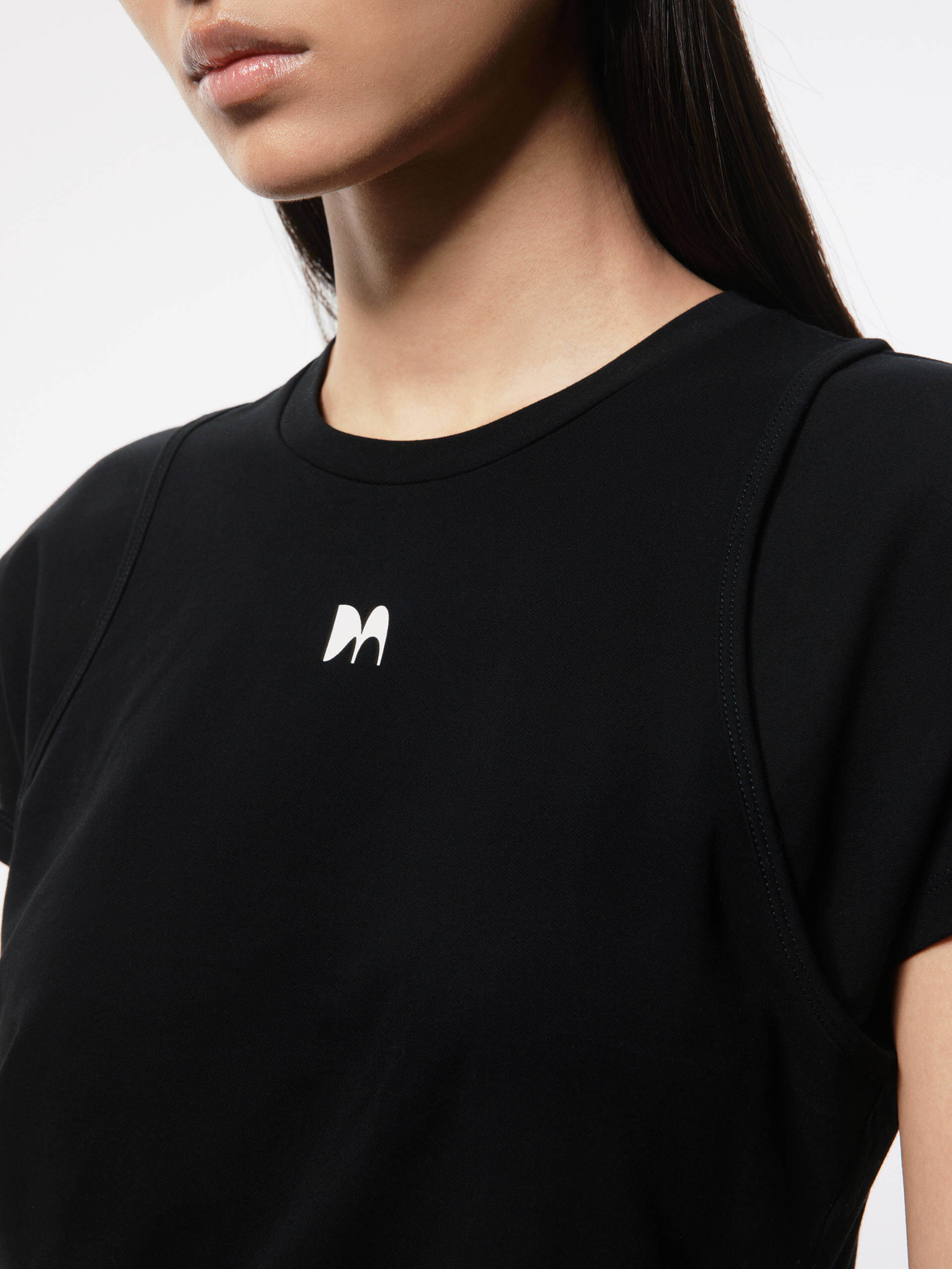 Layered Detail Cotton T-shirt - Image 21