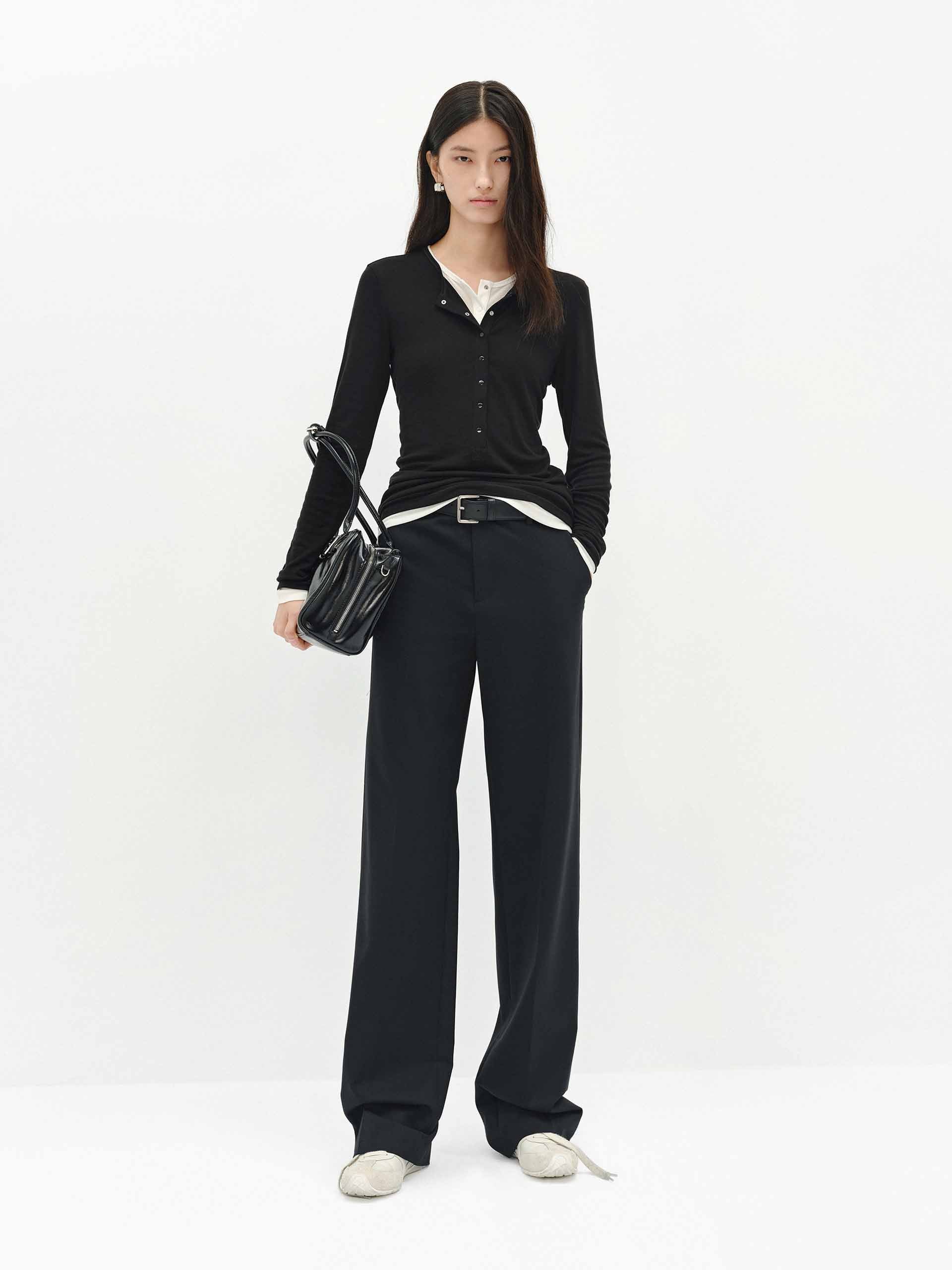 Layered Detail Fitted Top - Image 3