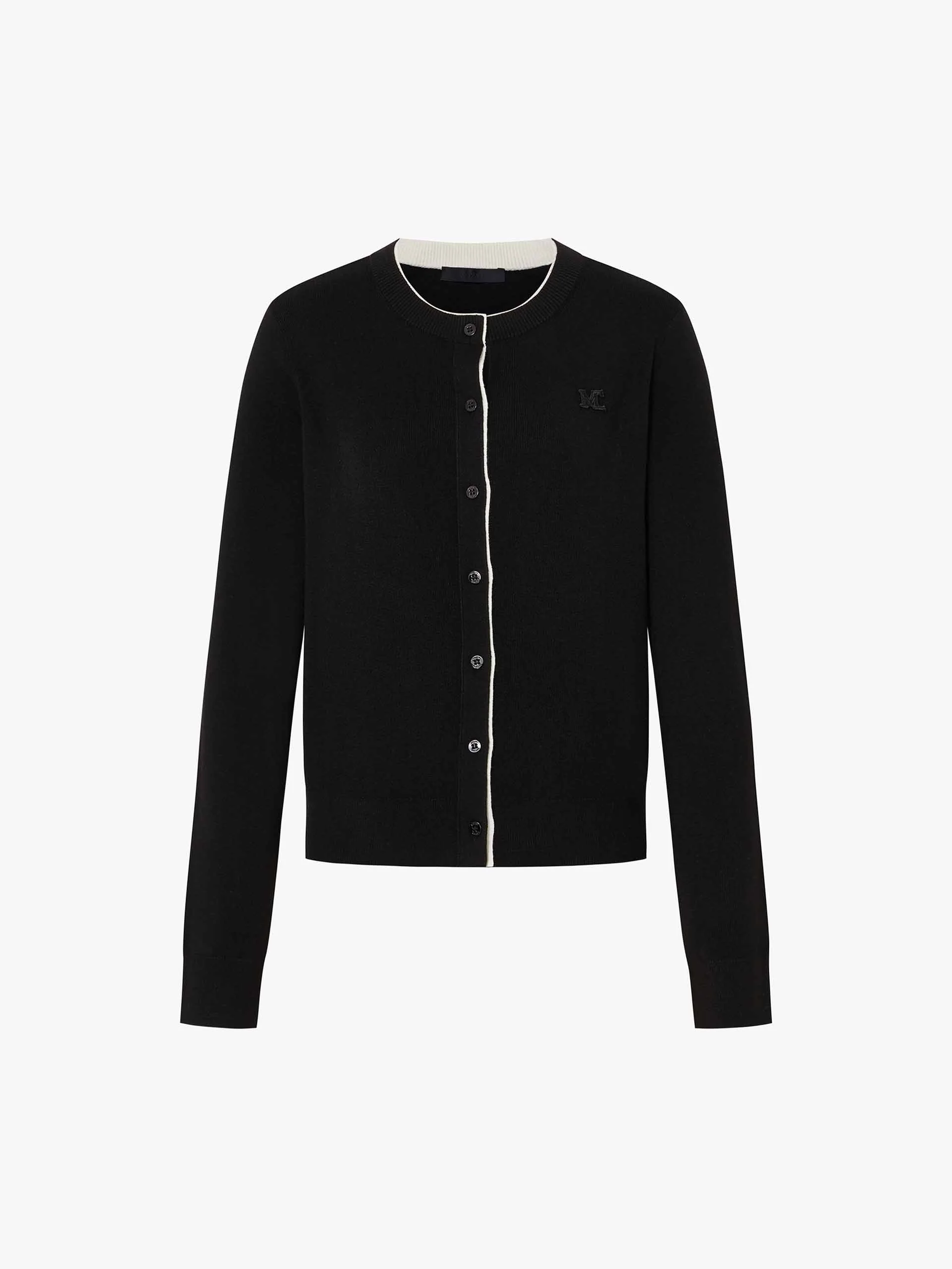 Layered Detail Knitted Cardigan - Image 5