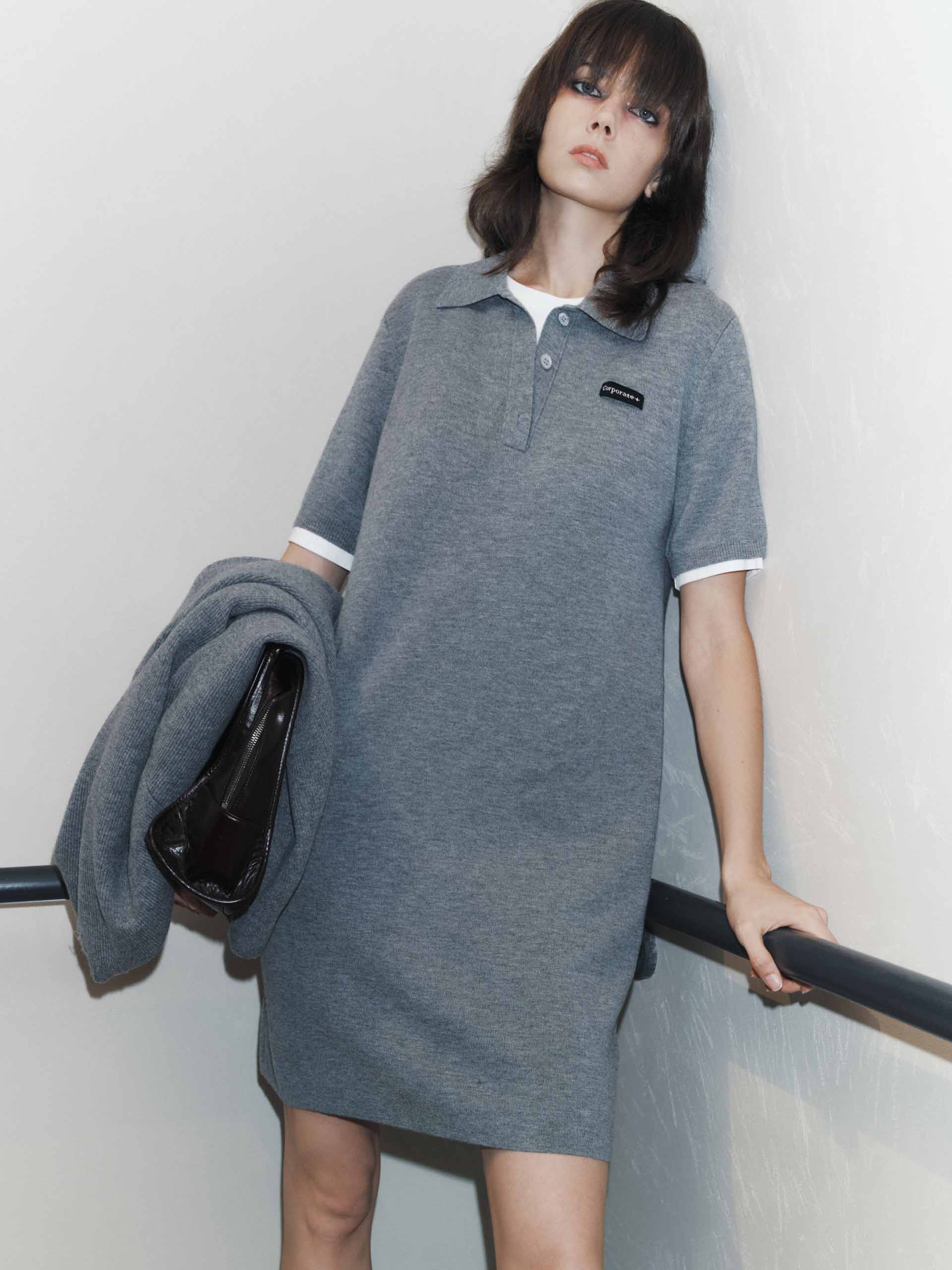 Layered Detail Mini Dress - Image 9