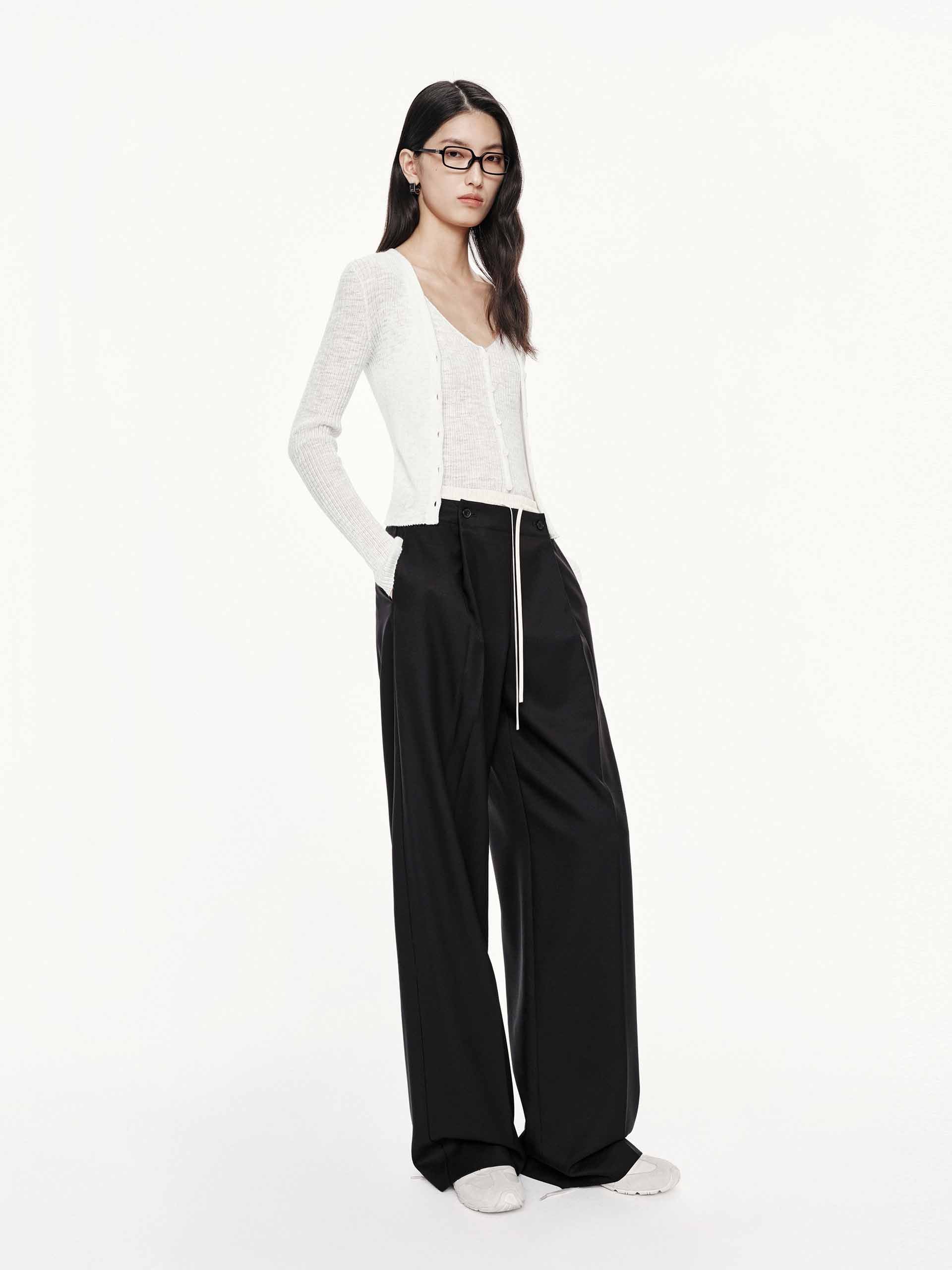 Layered Waistband Trousers - Image 2