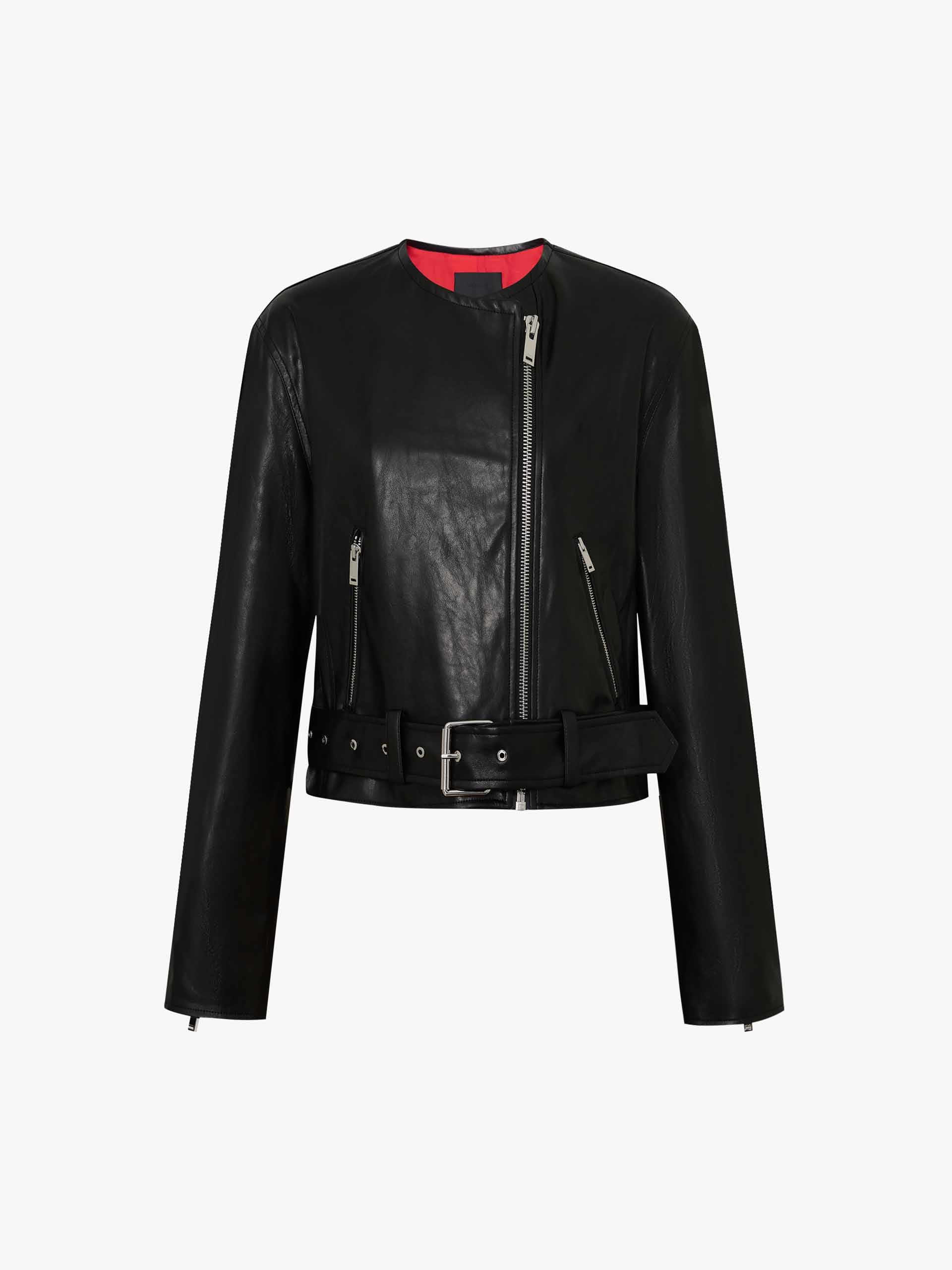 Faux Leather Moto Jacket - Image 5