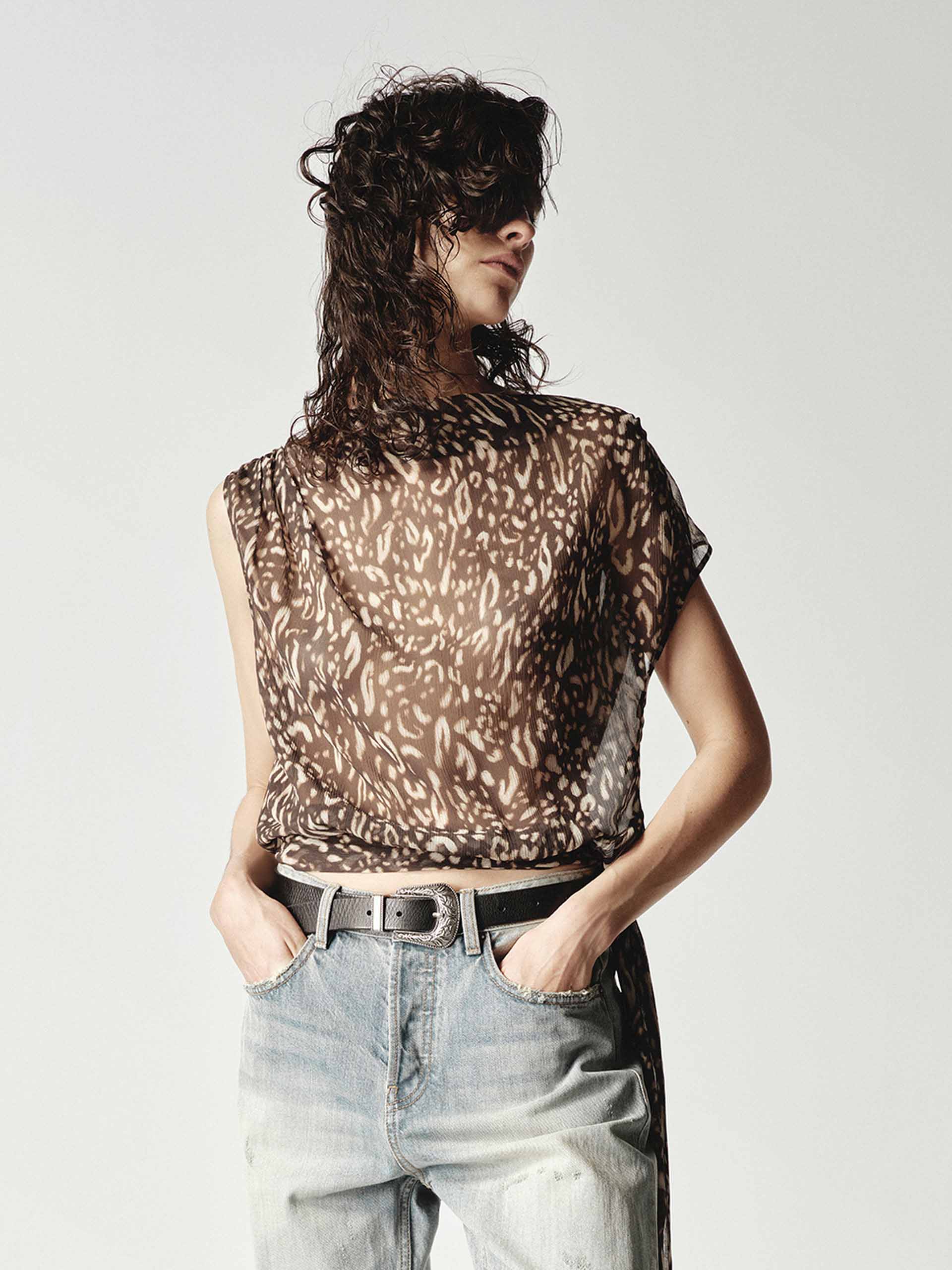 Leopard Print Backless Top - Image 5