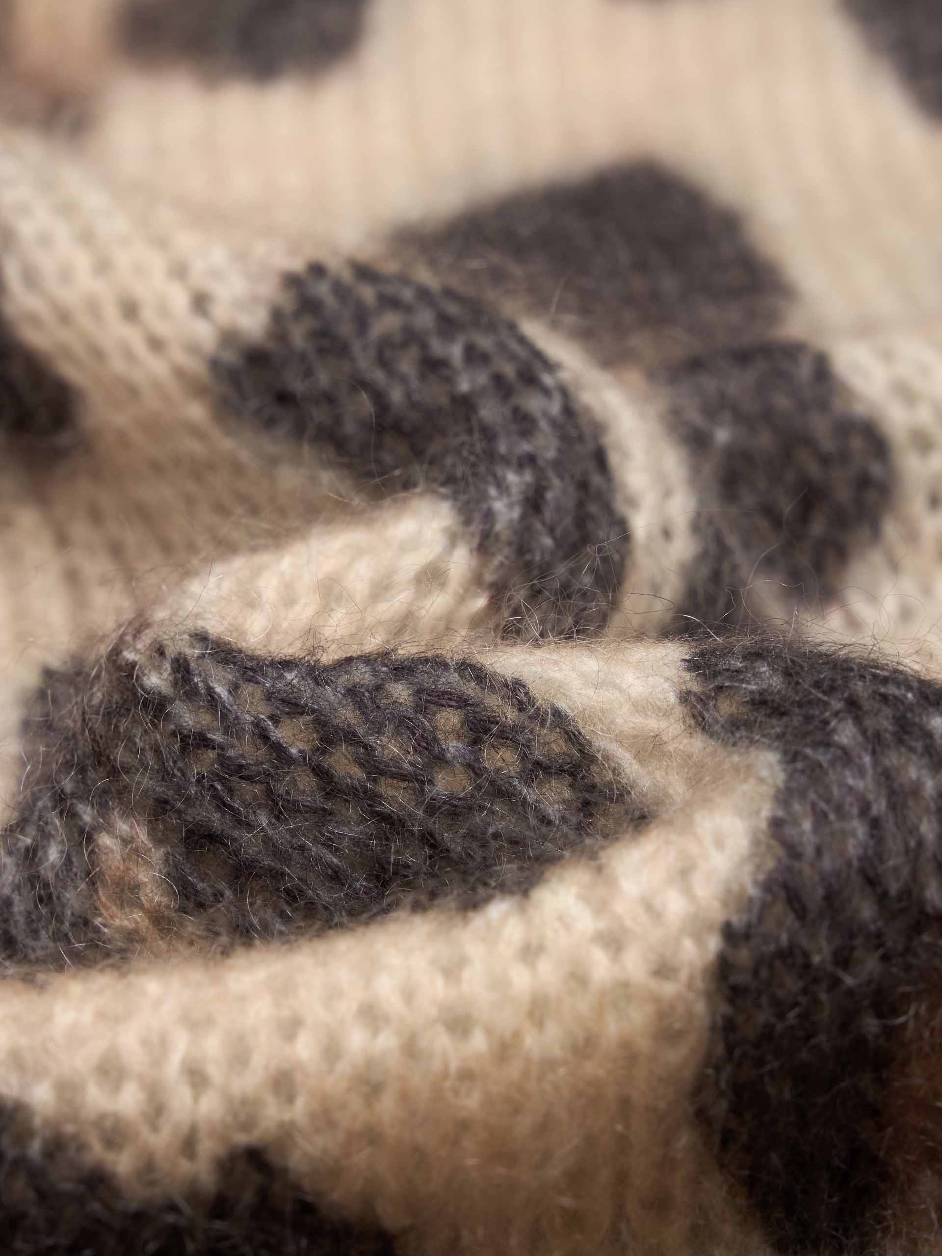 Leopard Print Distressed Sweater - Image 4