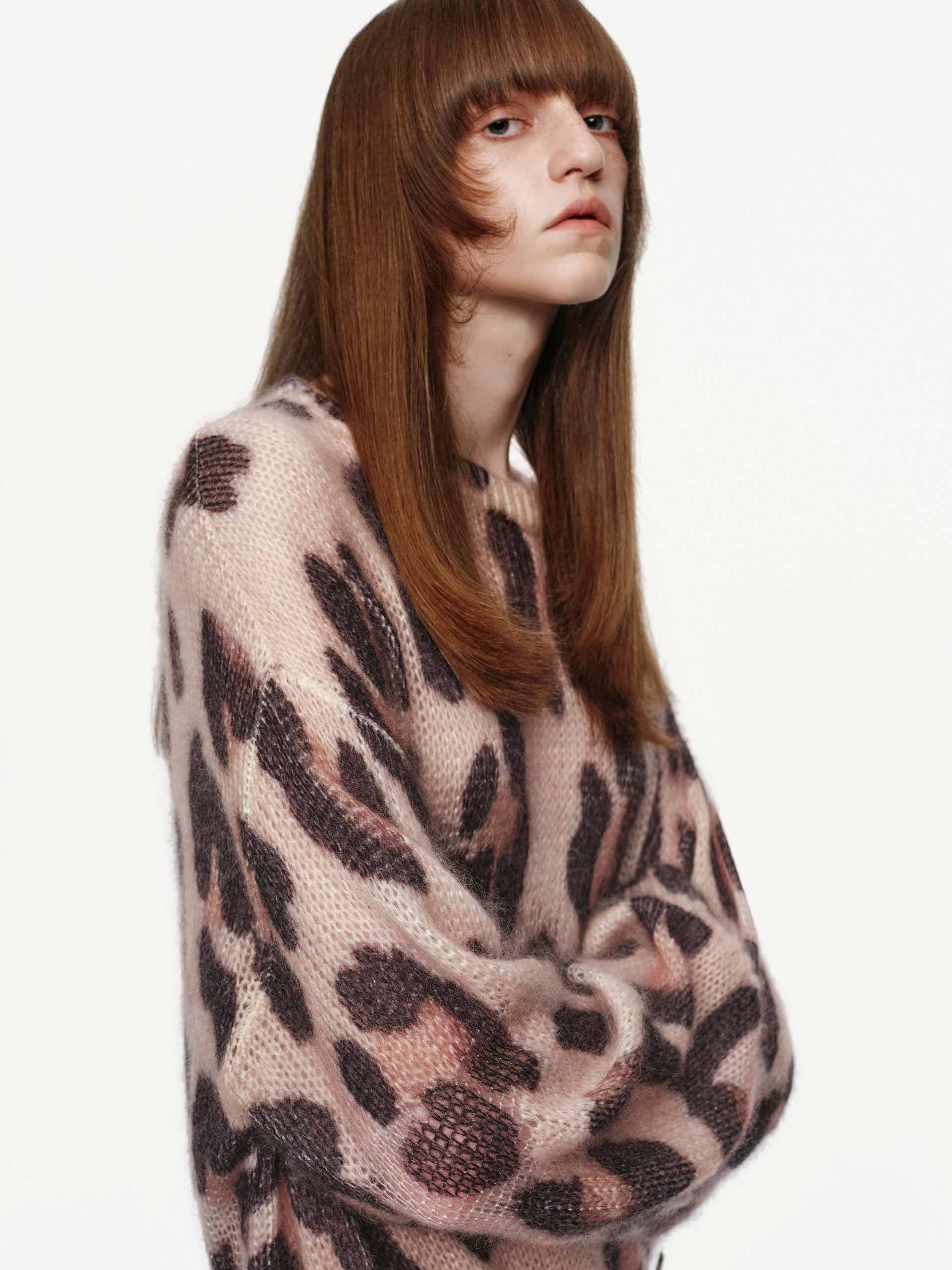 Leopard Print Distressed Sweater - Image 8