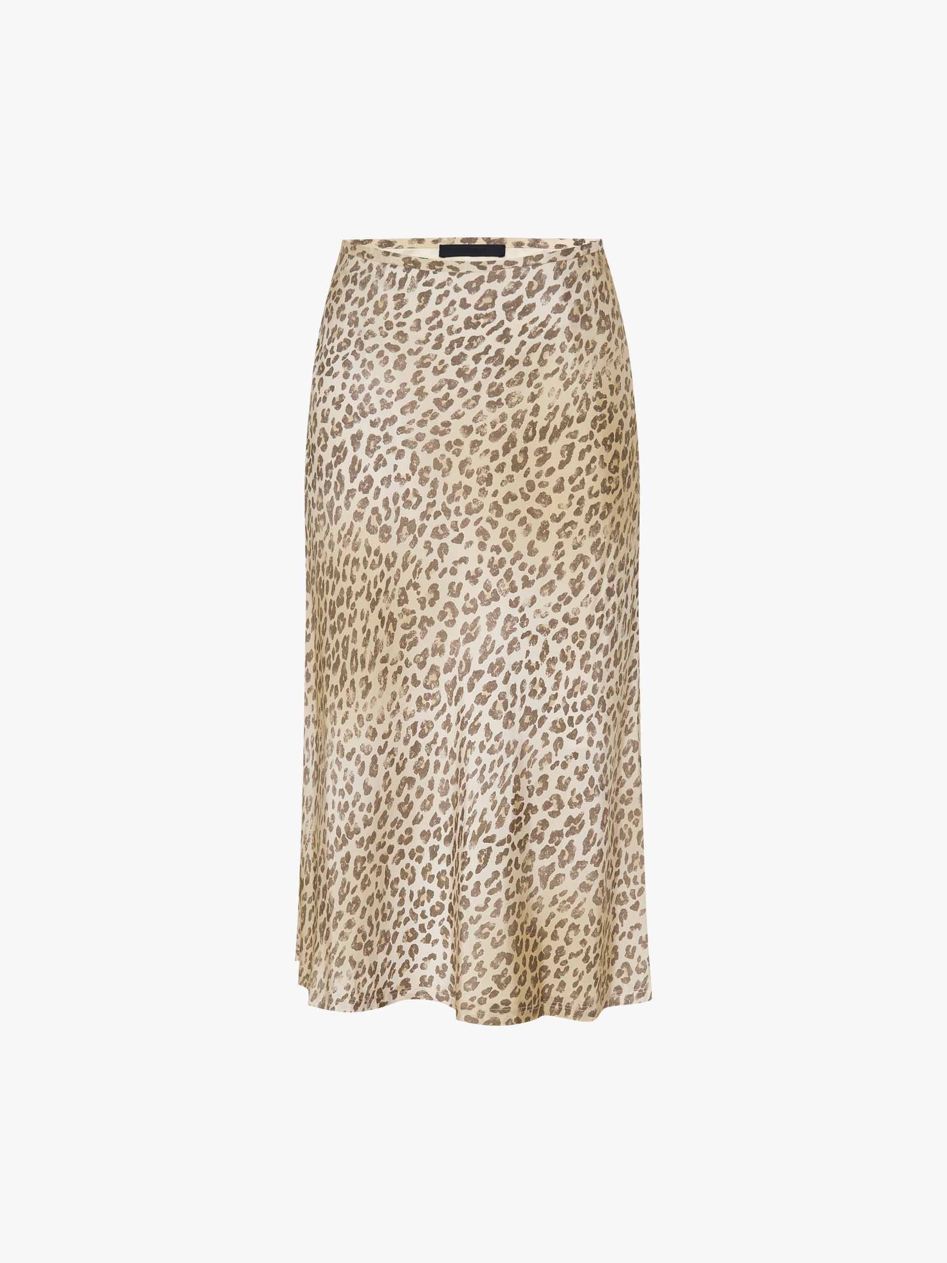Leopard Print Silk Skirt - Image 5