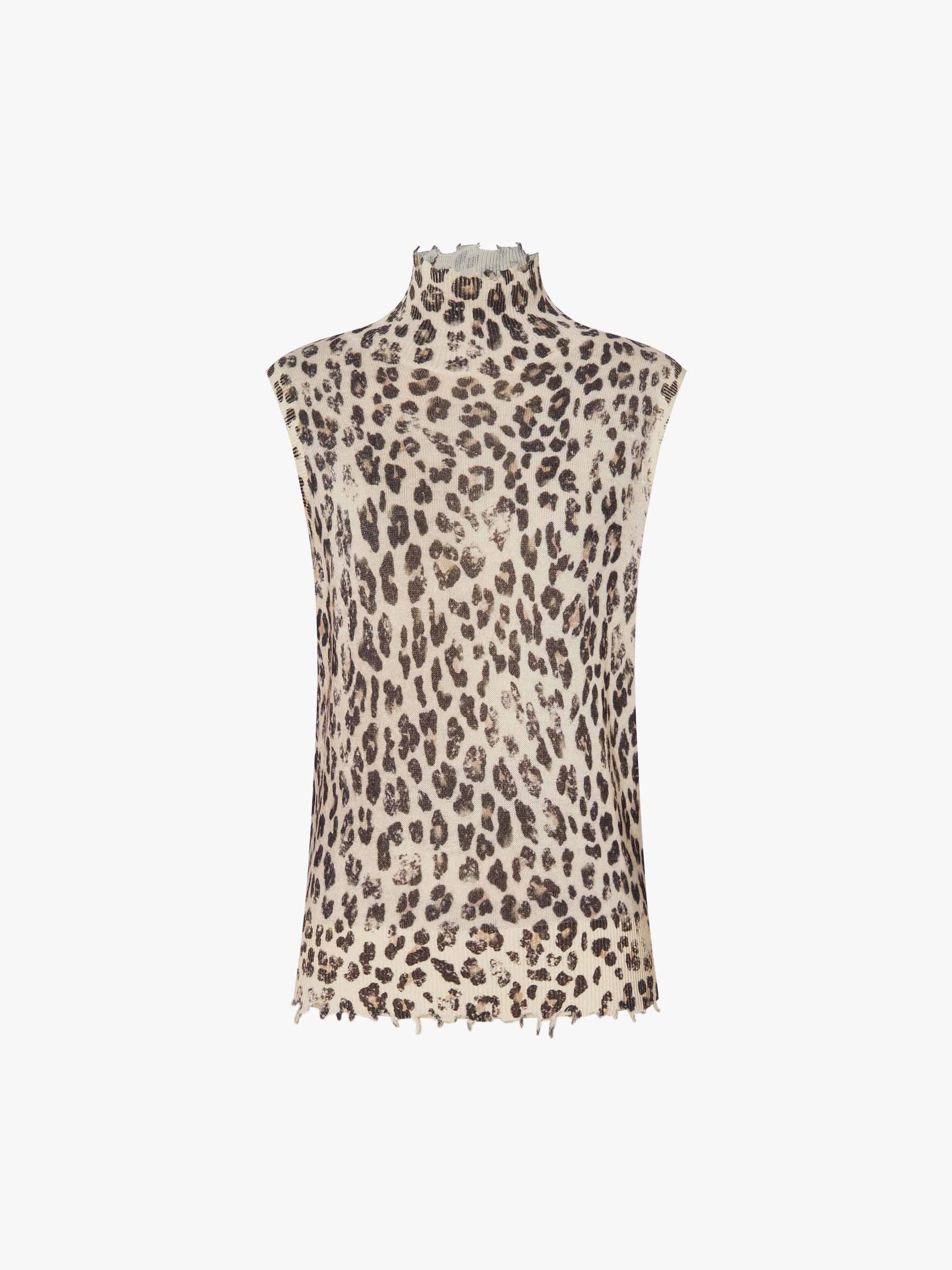 Leopard Print Turtleneck Sweater - Image 5