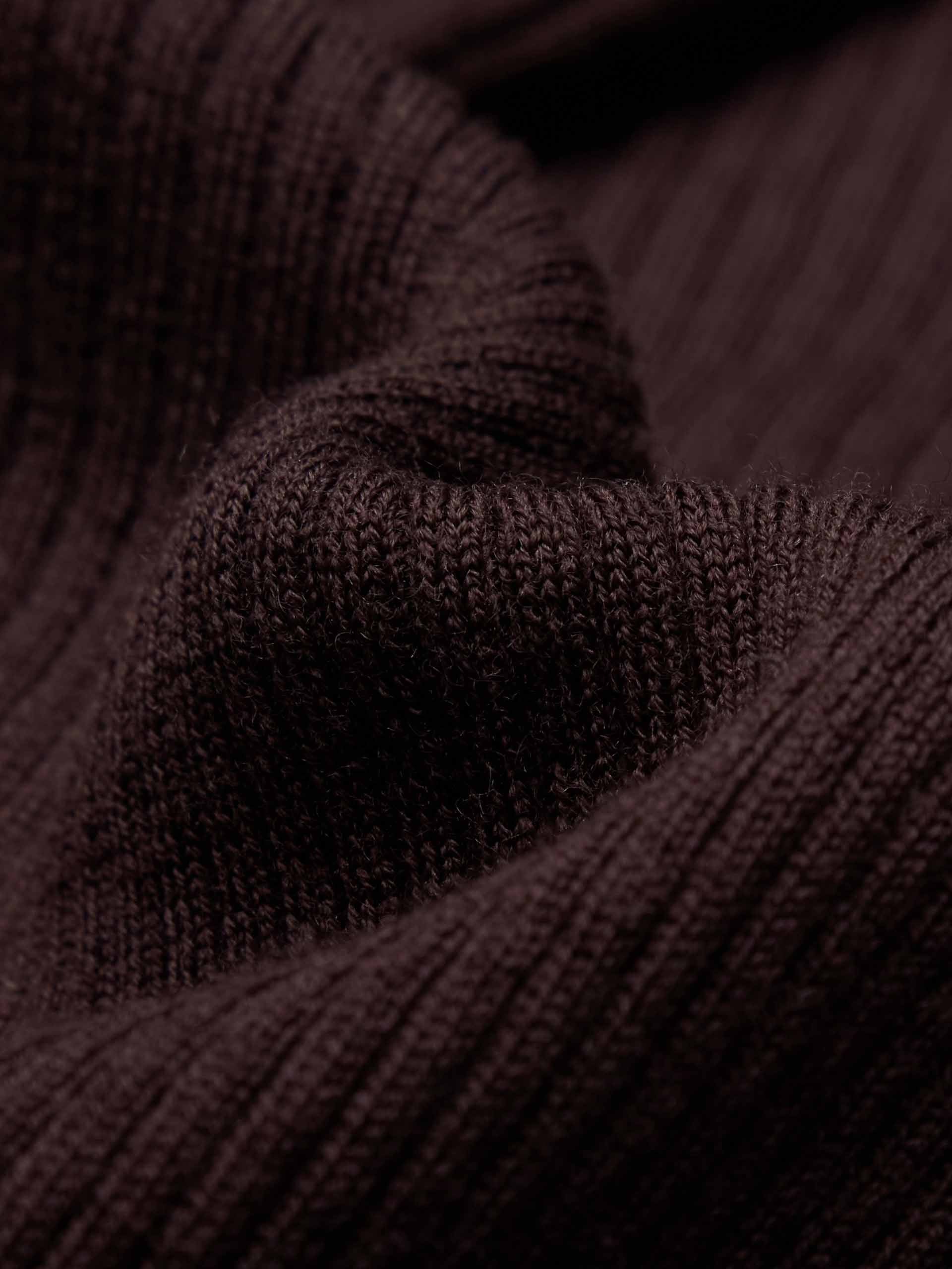 Letter Collar Wool Cardigan - Image 12