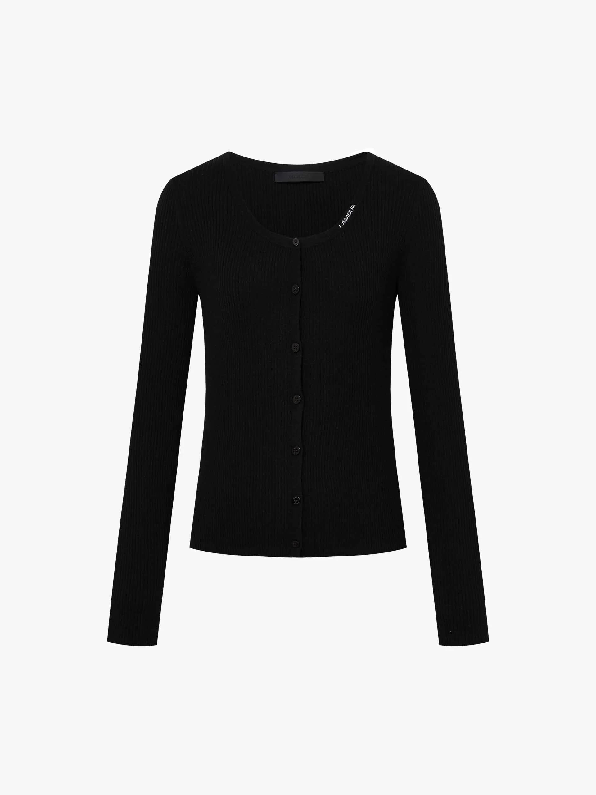 Letter Collar Wool Cardigan - Image 21