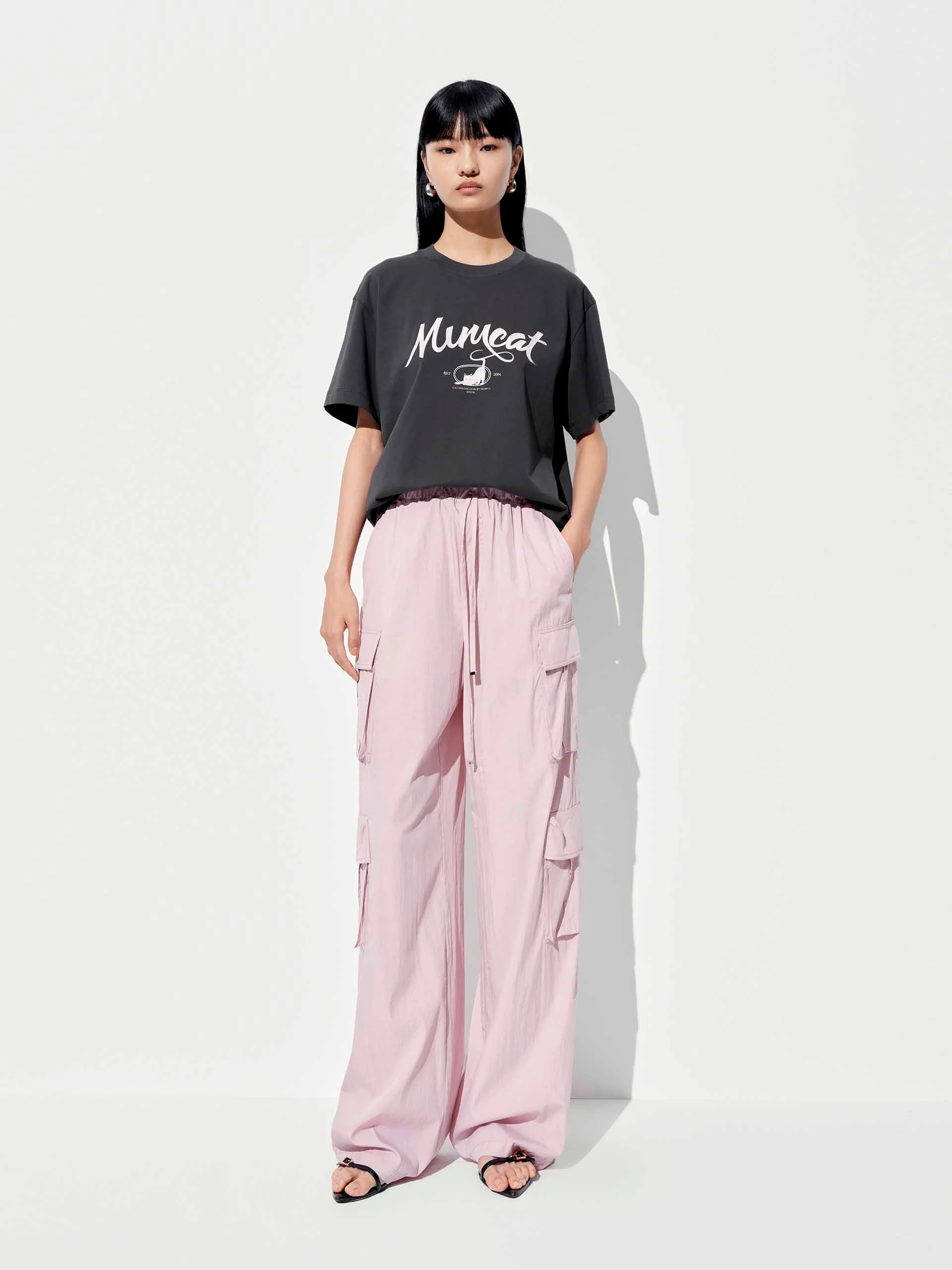 Letter Print Cotton T-shirt - Image 10
