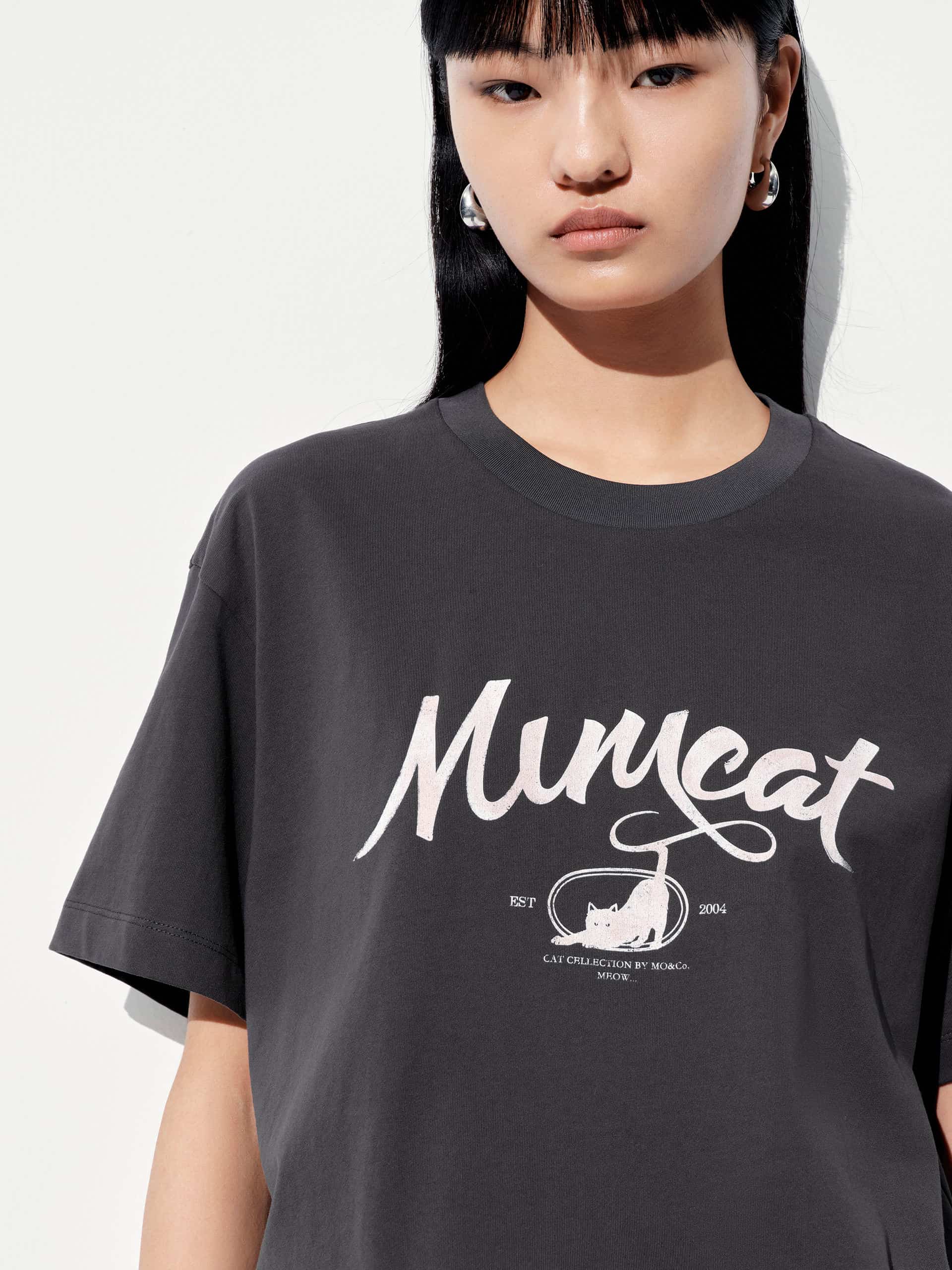 Letter Print Cotton T-shirt - Image 15