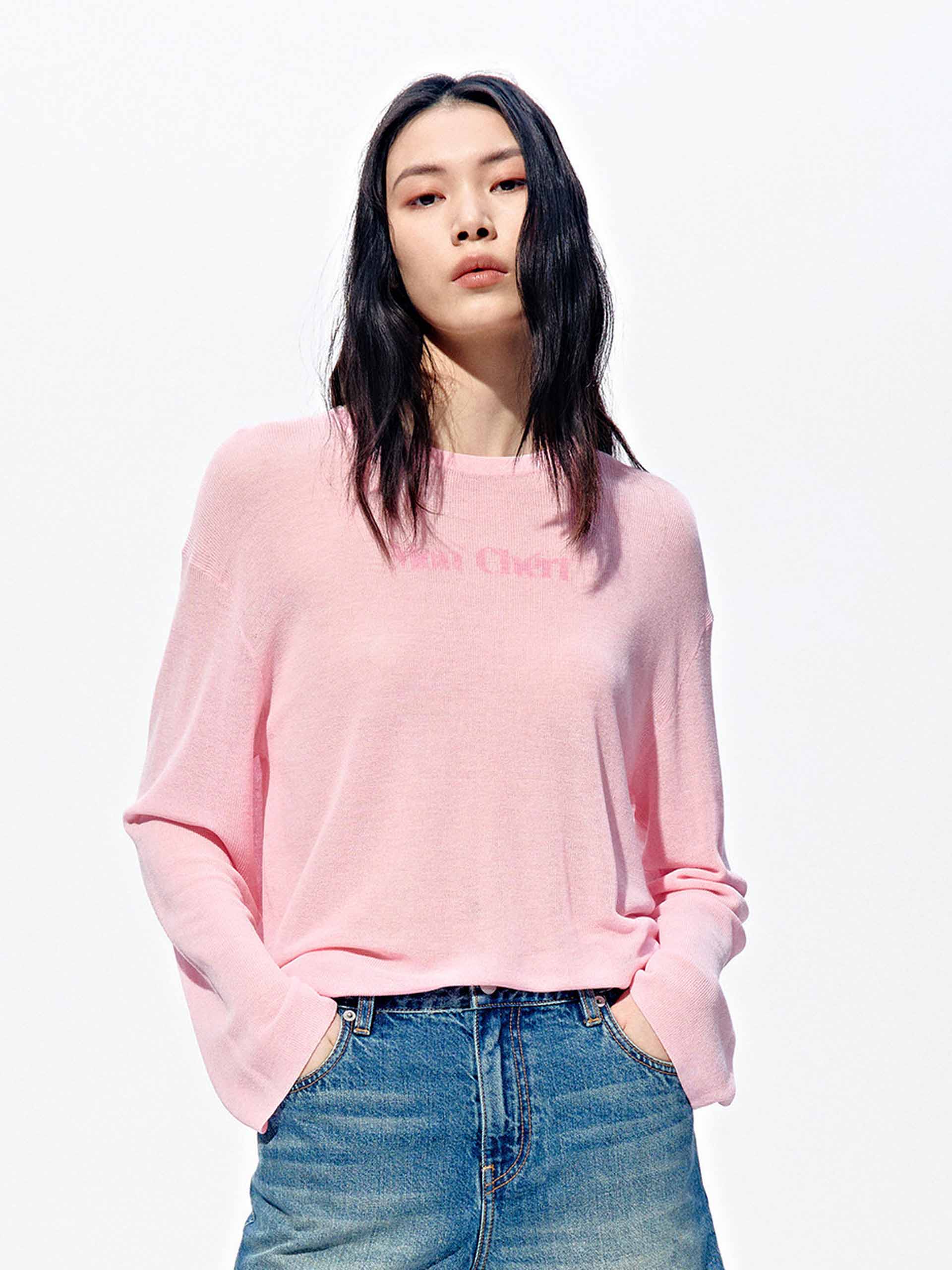 Letter Print Lightweight Top - Image 17