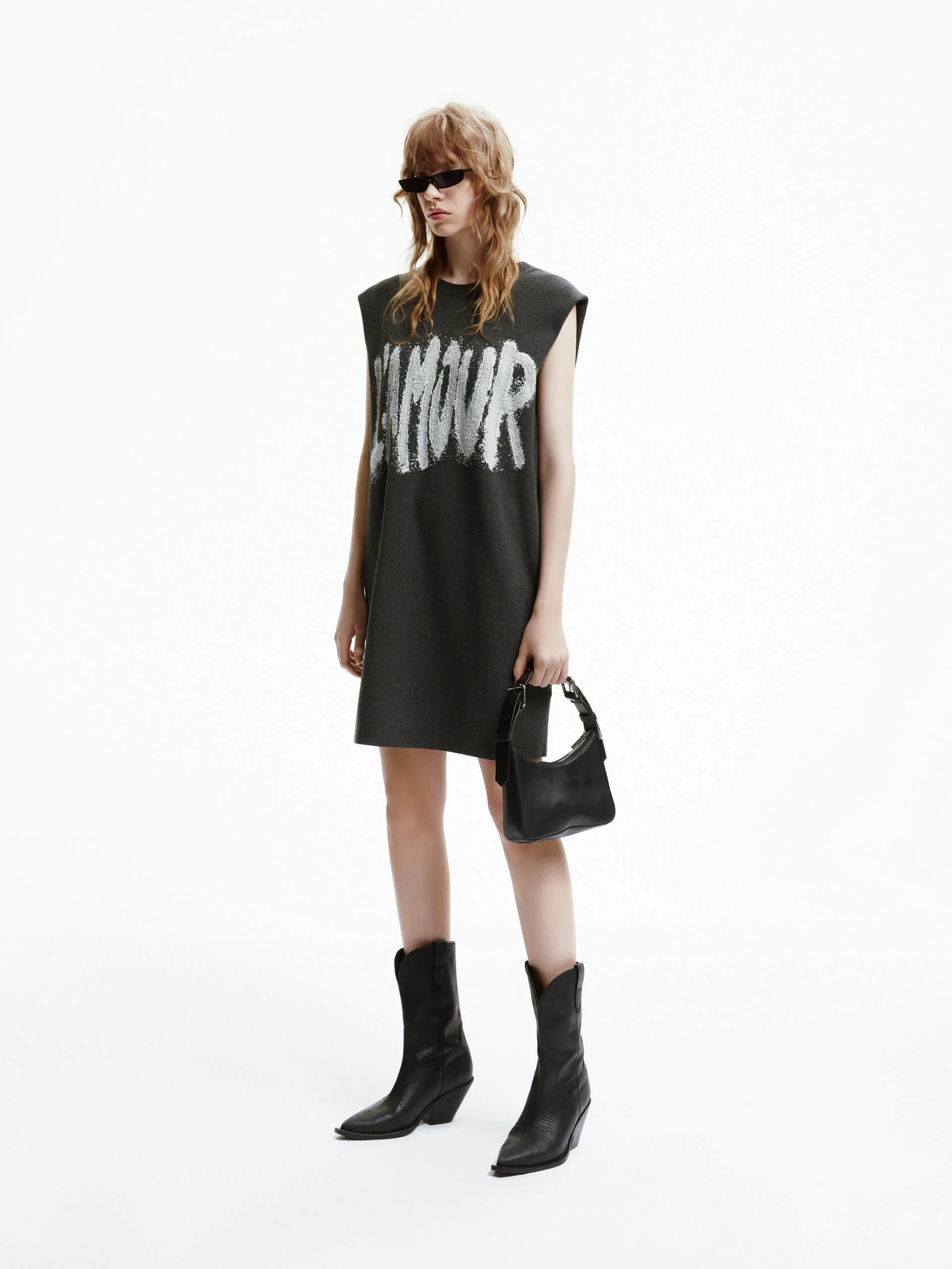 Letter Print Sleeveless Dress - Image 11