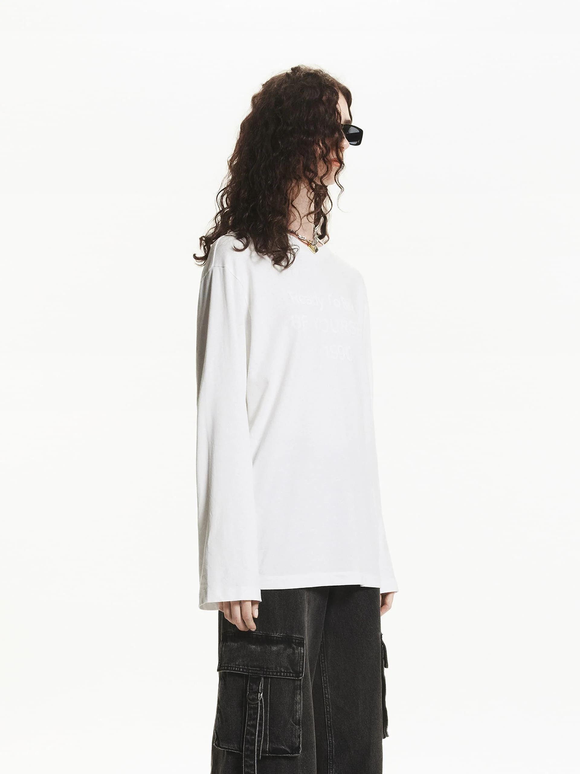Distressed Letter Print Vintage T-shirt - Image 11