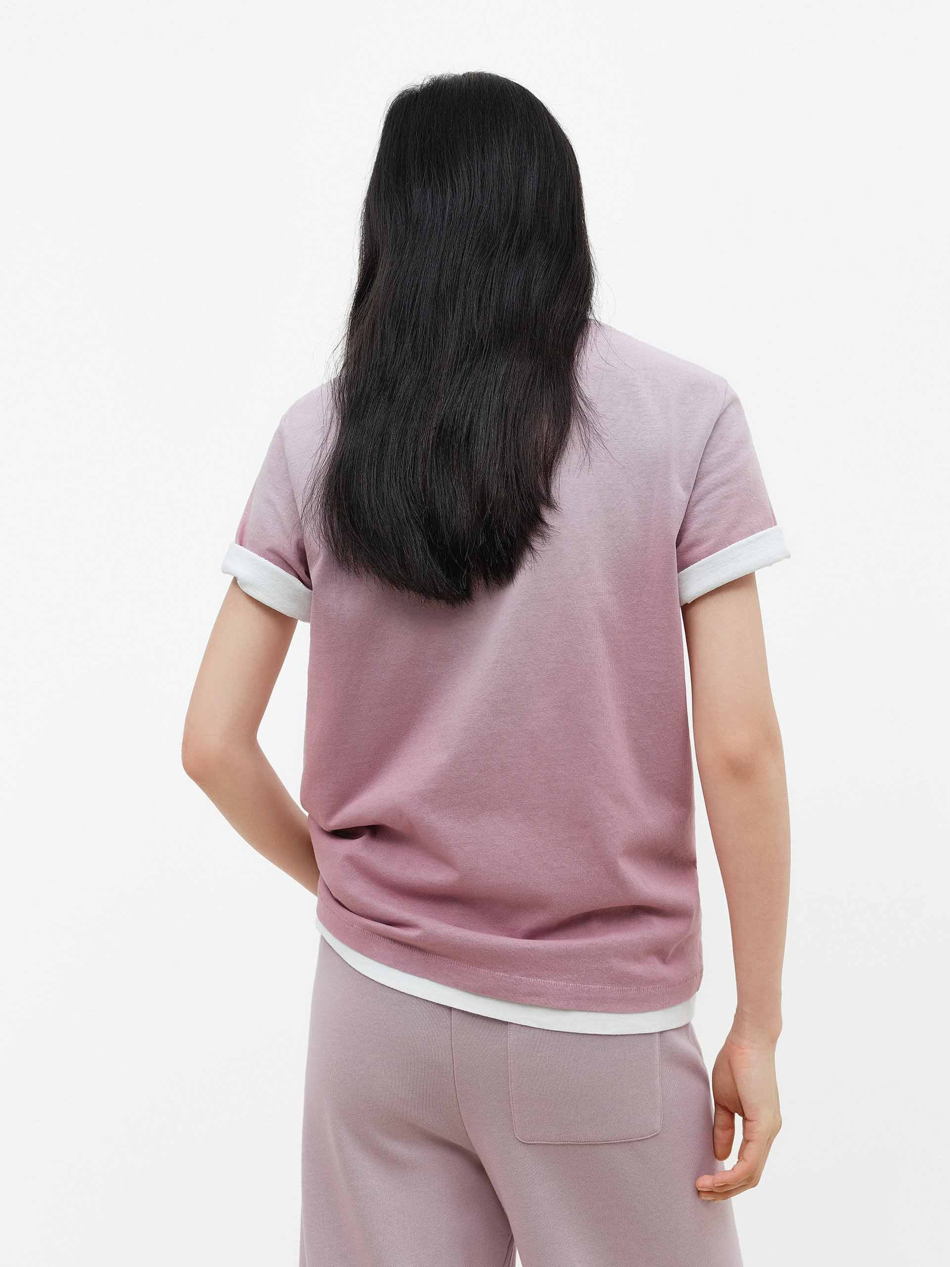 Letter Printed Faded T-shirt - Image 6