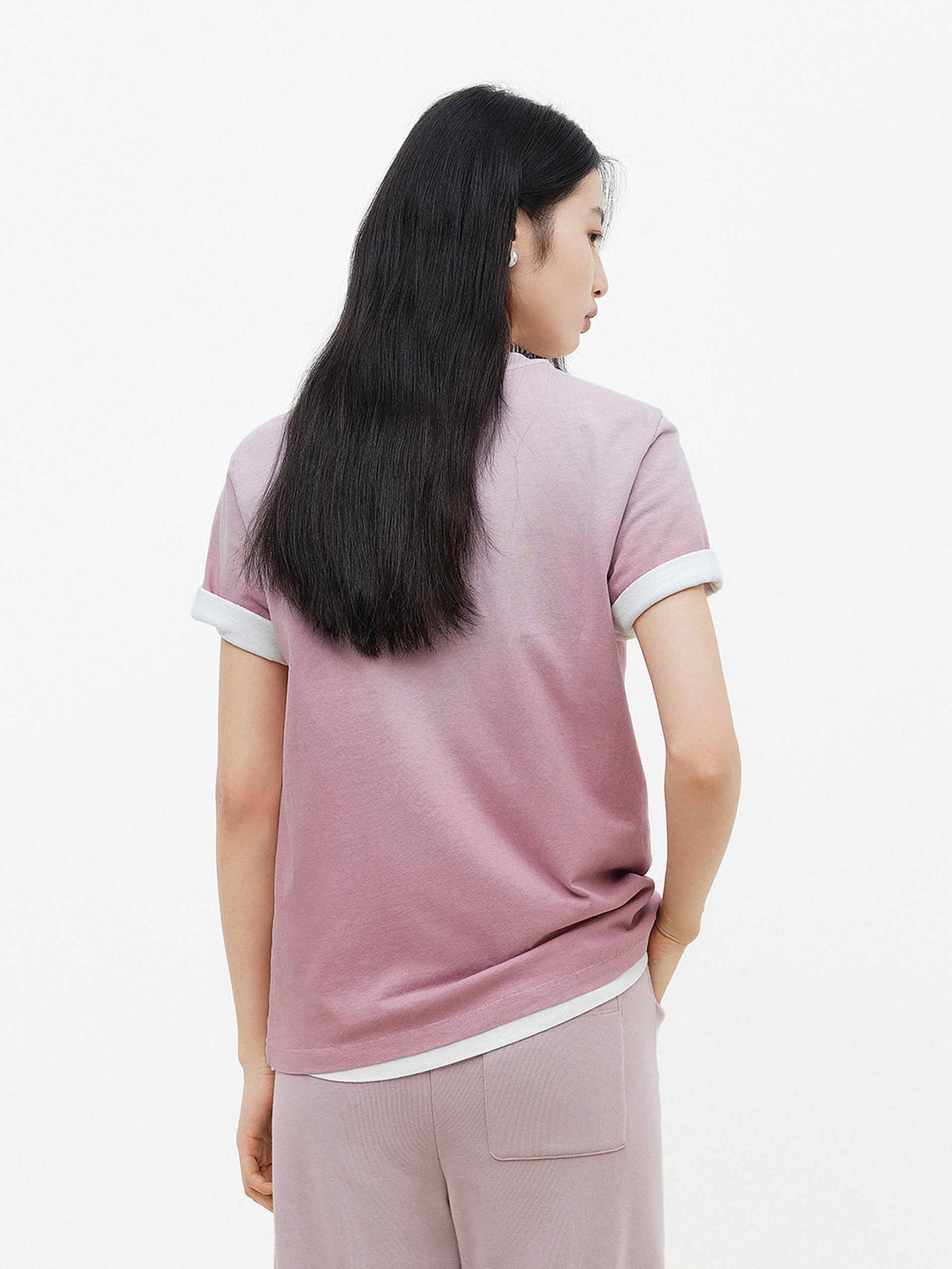 Letter Printed Faded T-shirt - Image 8