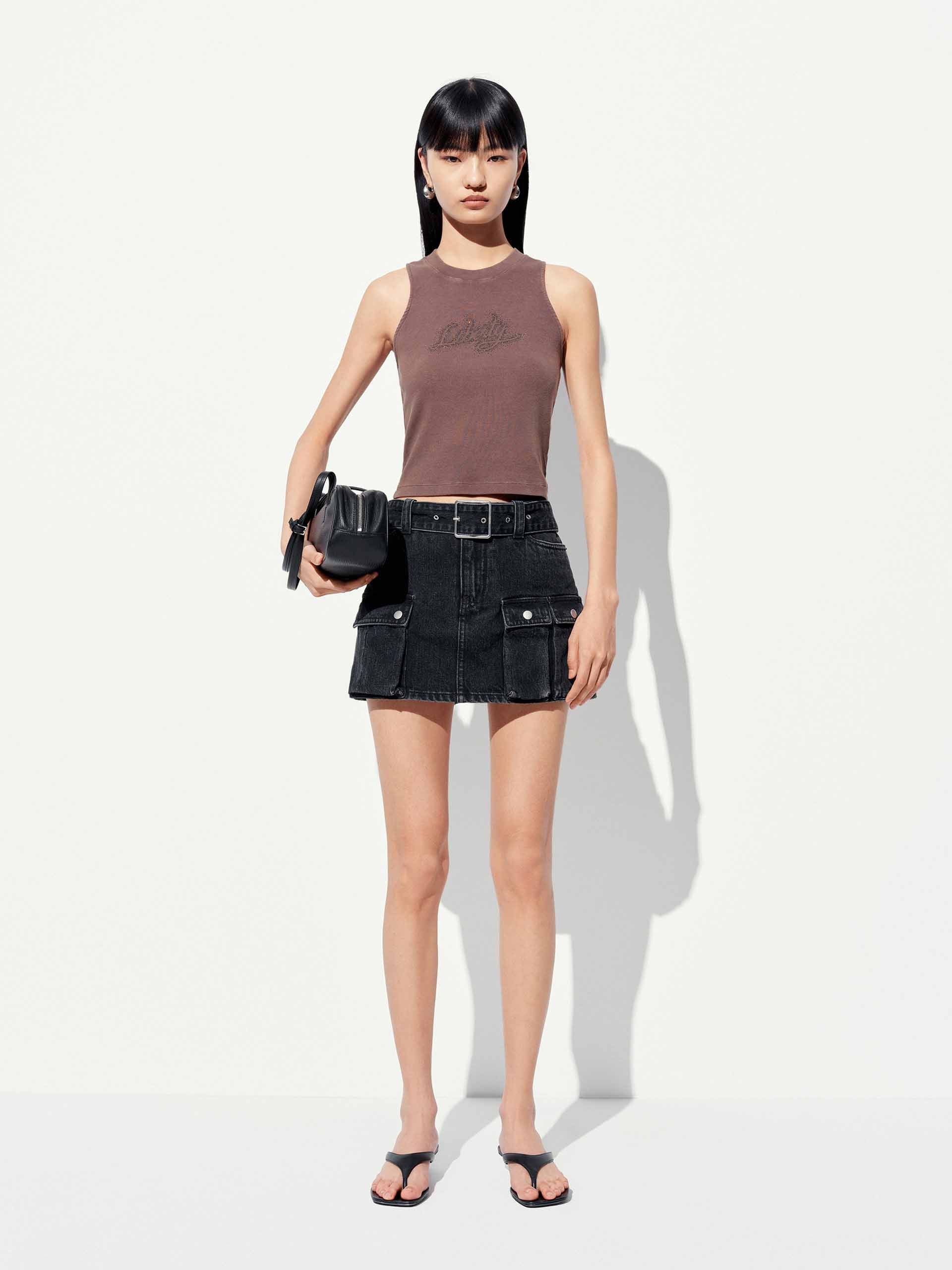 Letter Printed Tank Top - Image 10