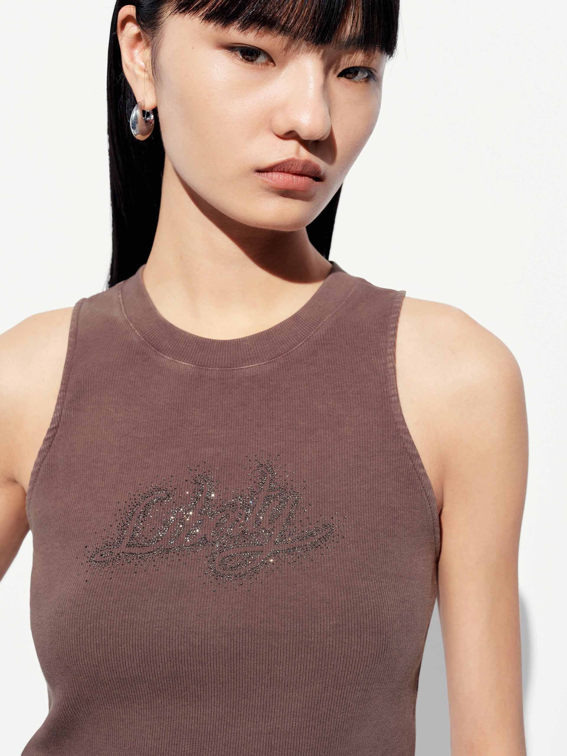 Letter Printed Tank Top - Image 15