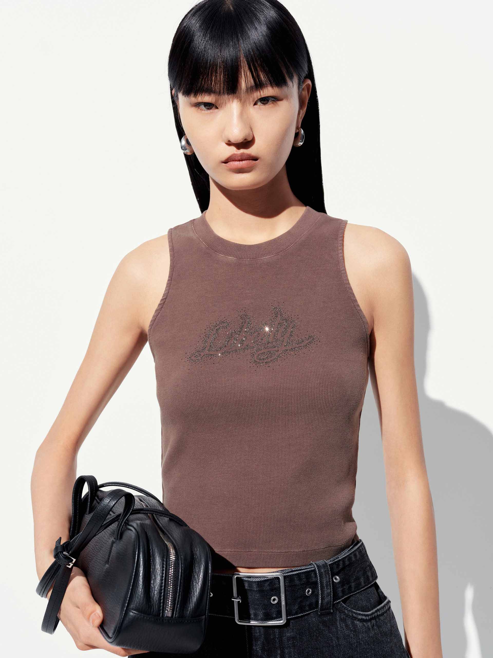 Letter Printed Tank Top - Image 16