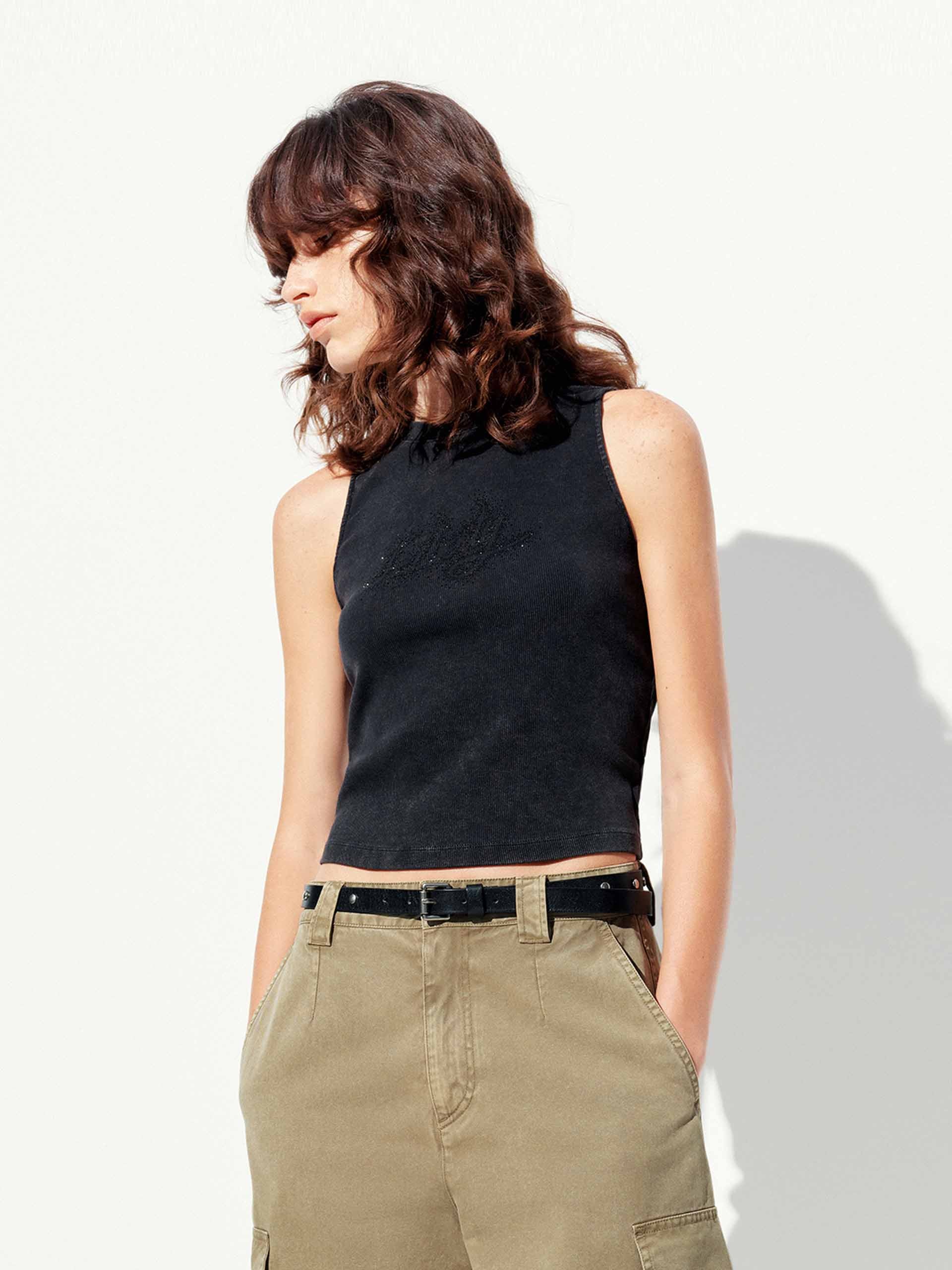 Letter Printed Tank Top - Image 3