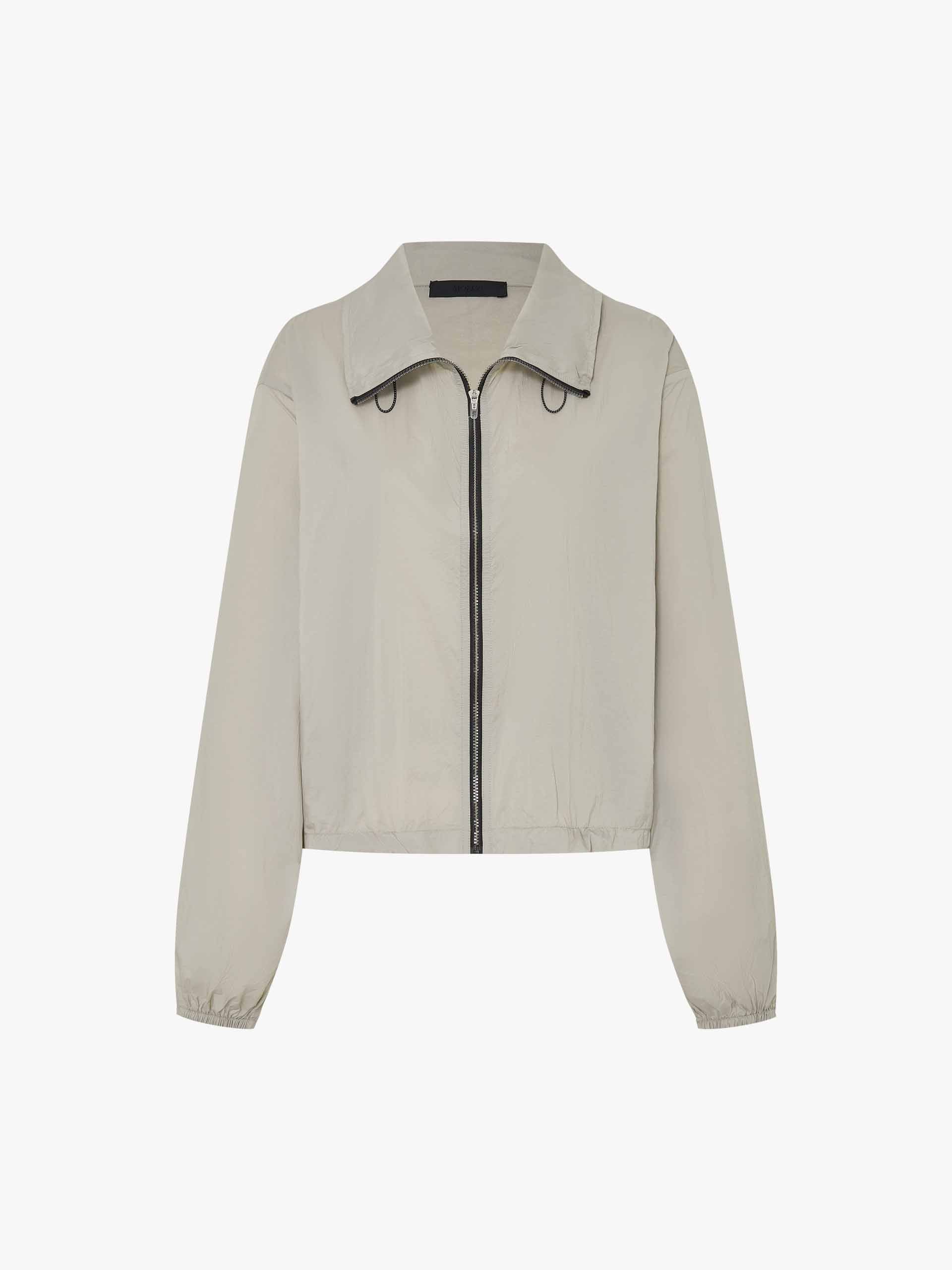 Lightweight Drawstring Cropped Jacket - Image 13