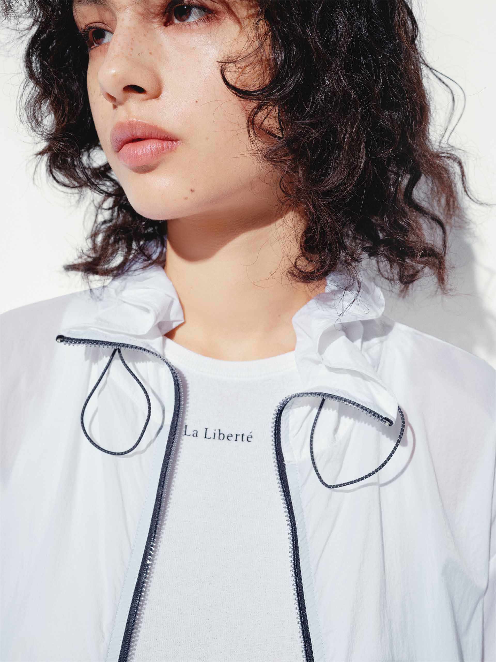 Lightweight Drawstring Cropped Jacket - Image 8
