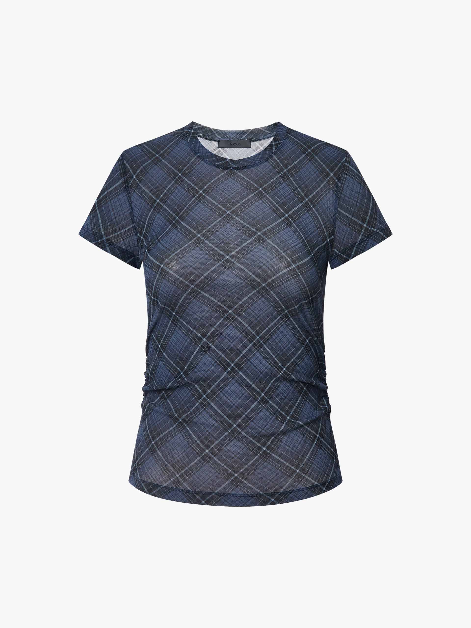 Lightweight Fitted Plaid Top - Image 13