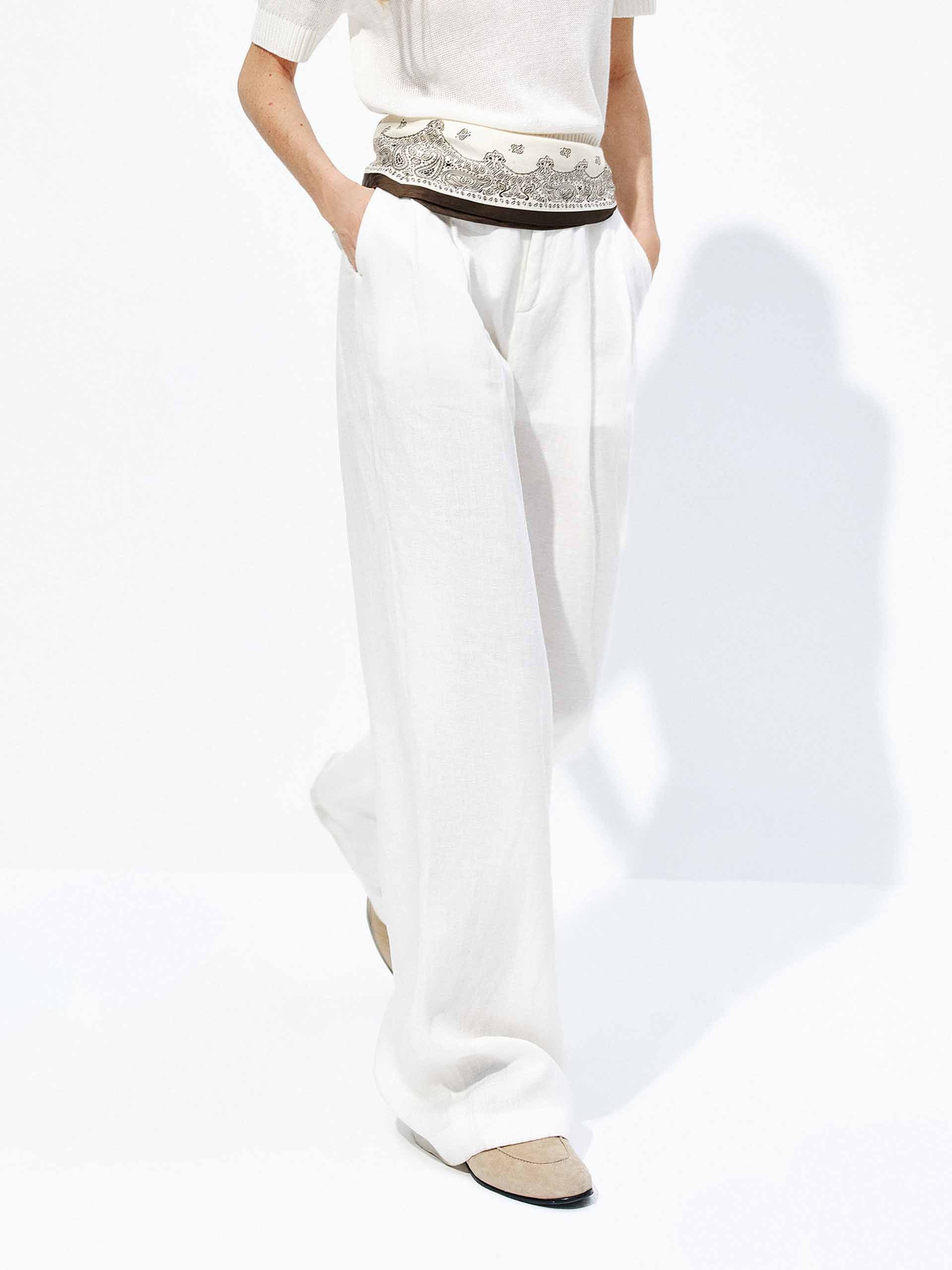 Lightweight Straight Linen Pants - Image 7