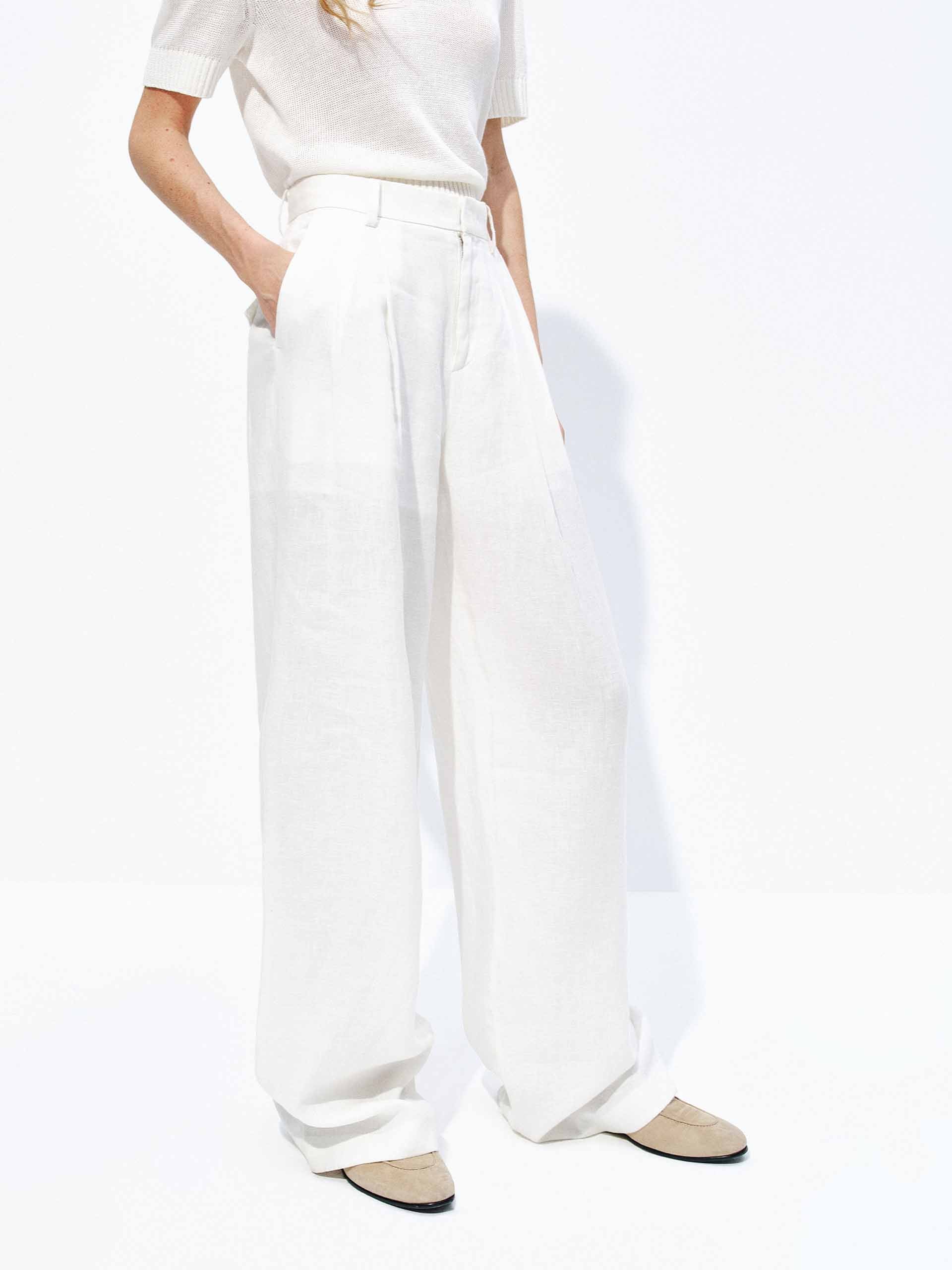 Lightweight Straight Linen Pants - Image 8