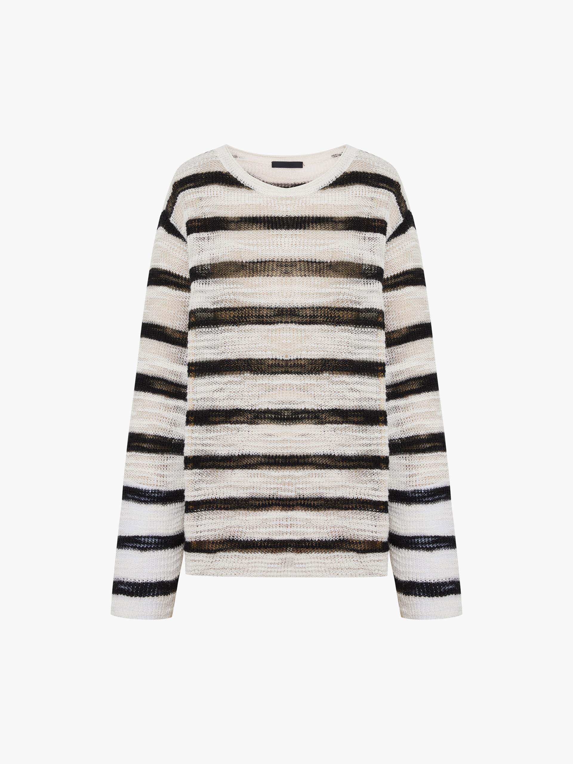 Lightweight Stripe Knit Sweater - Image 5