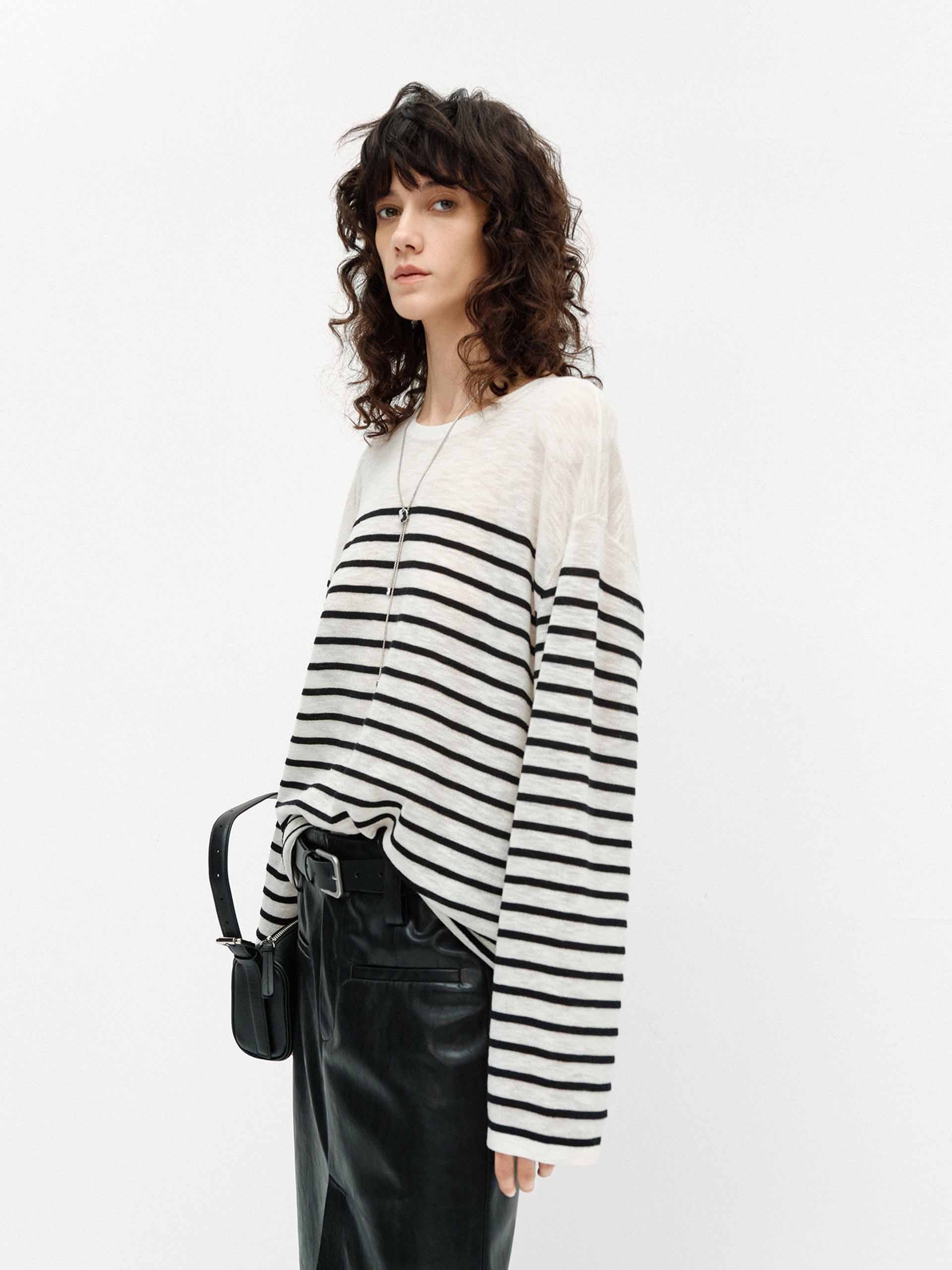 Lightweight Striped Sweater - Image 6