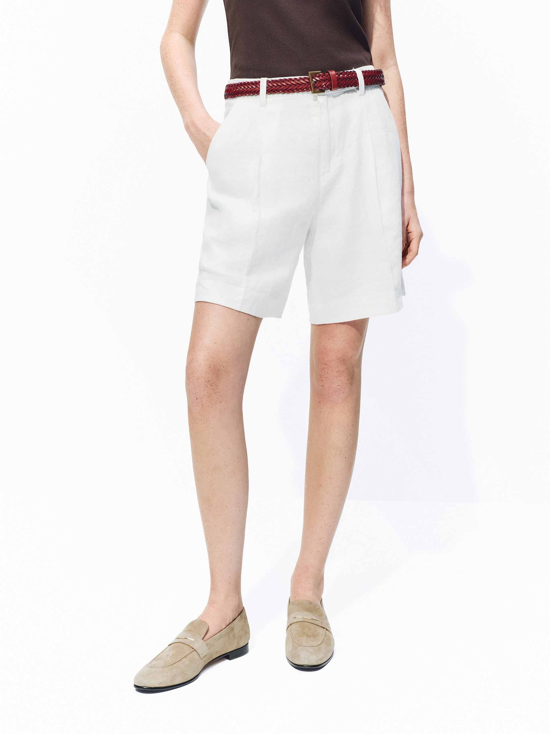 Linen Bermuda Shorts