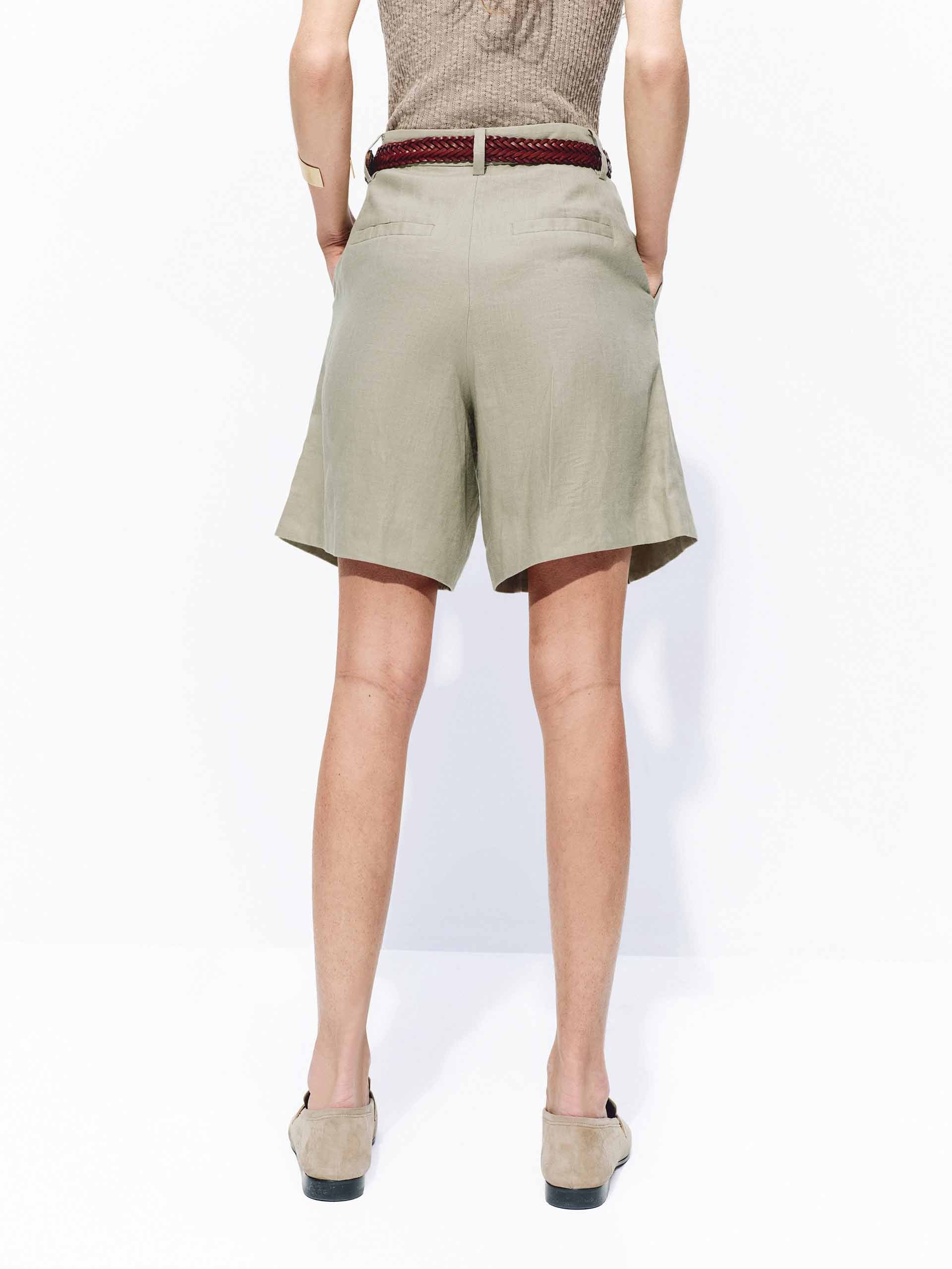 Linen Bermuda Shorts - Image 11